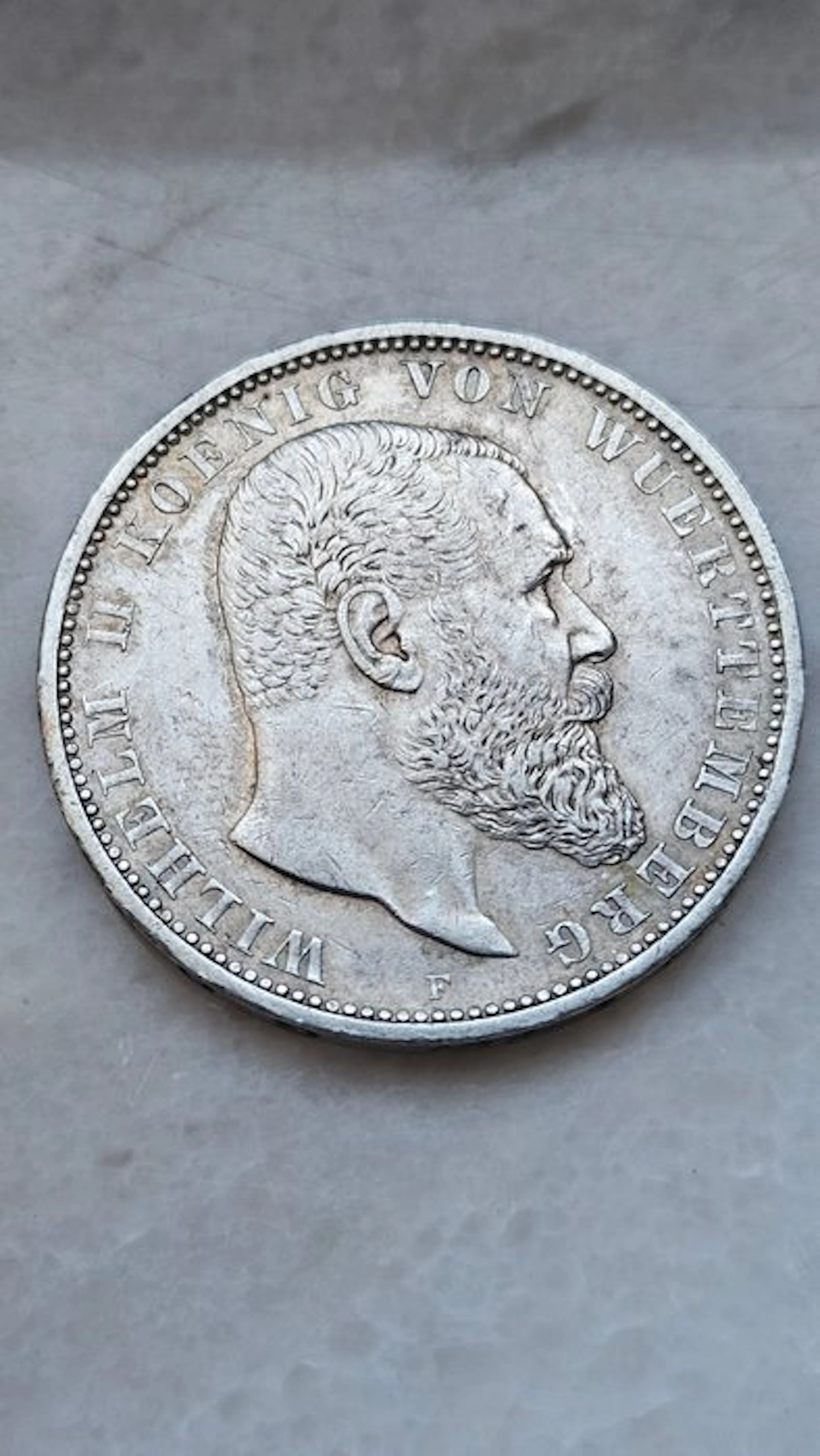 Germany, Empire 5 Mark 1908 / Württemberg (No reserve price)
