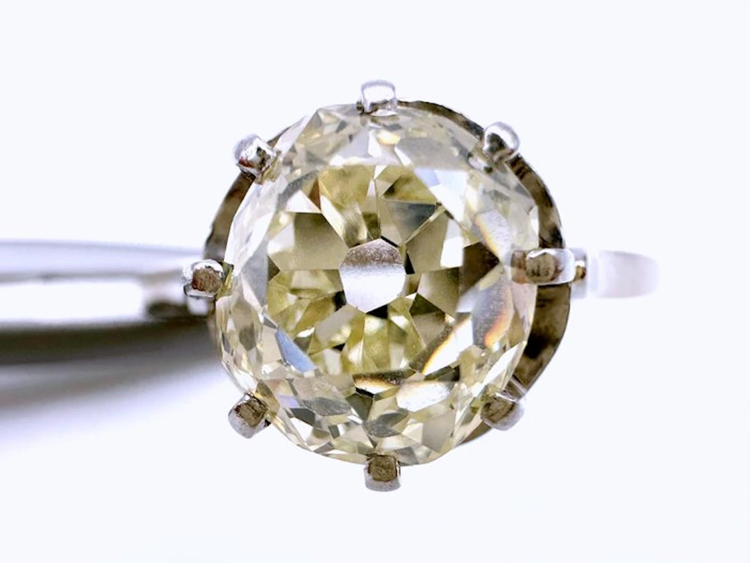 Ring - 18 kt. White gold, Platinum - 2.50ct. tw. Diamond (Natural)
