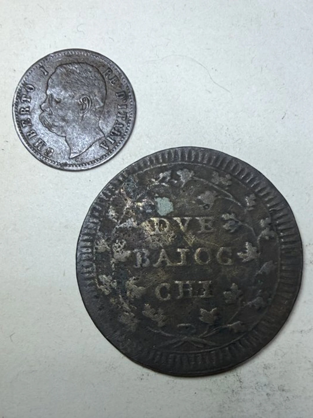 Italy. 2 Baiocchi 1799 + 2 Centesimi 1895 (No reserve price)