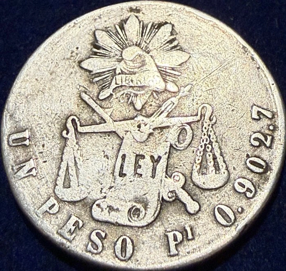 Mexico. 1 Peso 1873 Balanza (No reserve price)