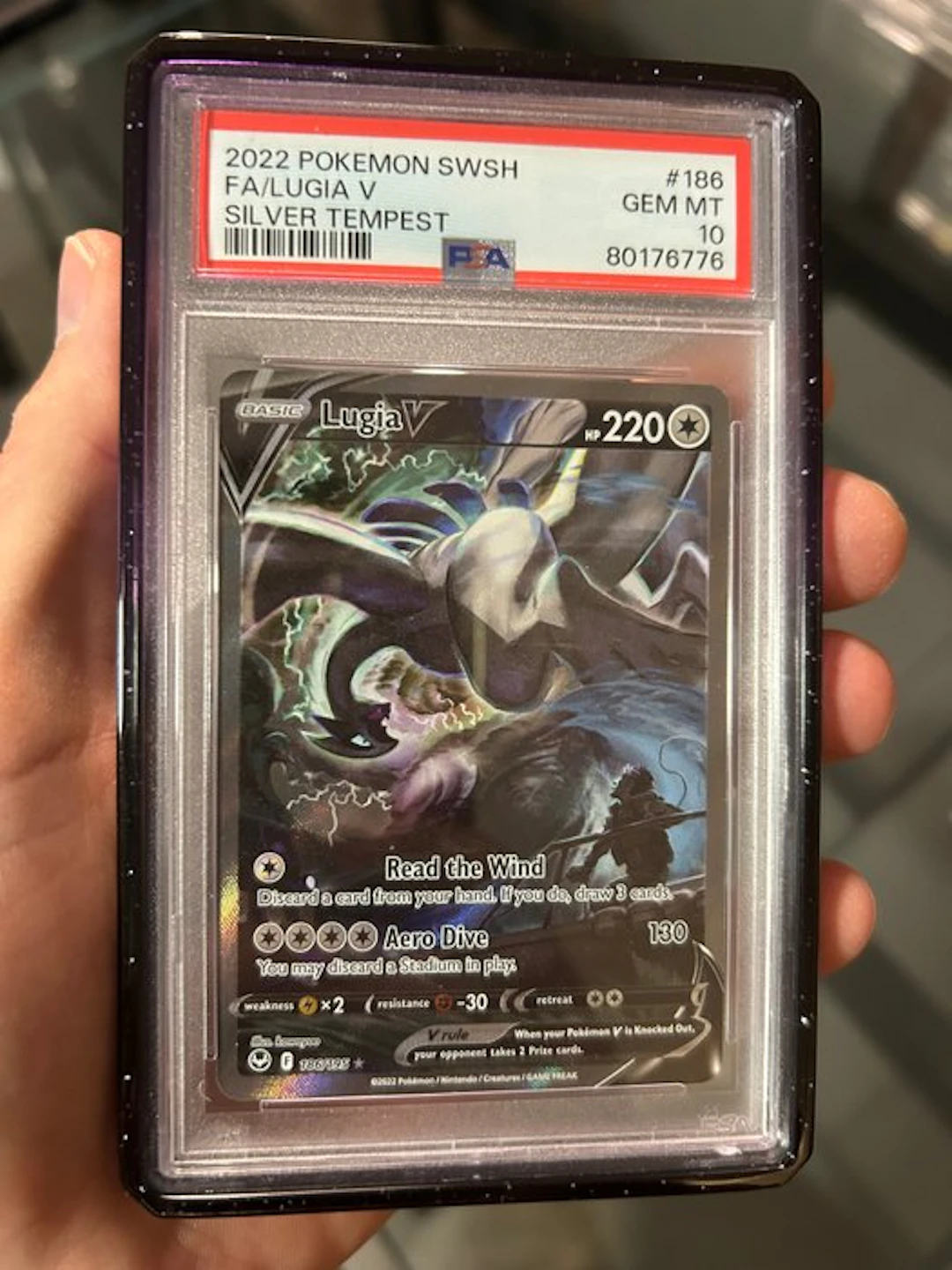 Pokémon - 1 Graded card - Lugia #186 - PSA 10 - Sword & Shield - Silver Tempest