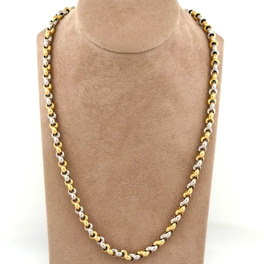 Necklace - 18 kt. Yellow gold, White gold