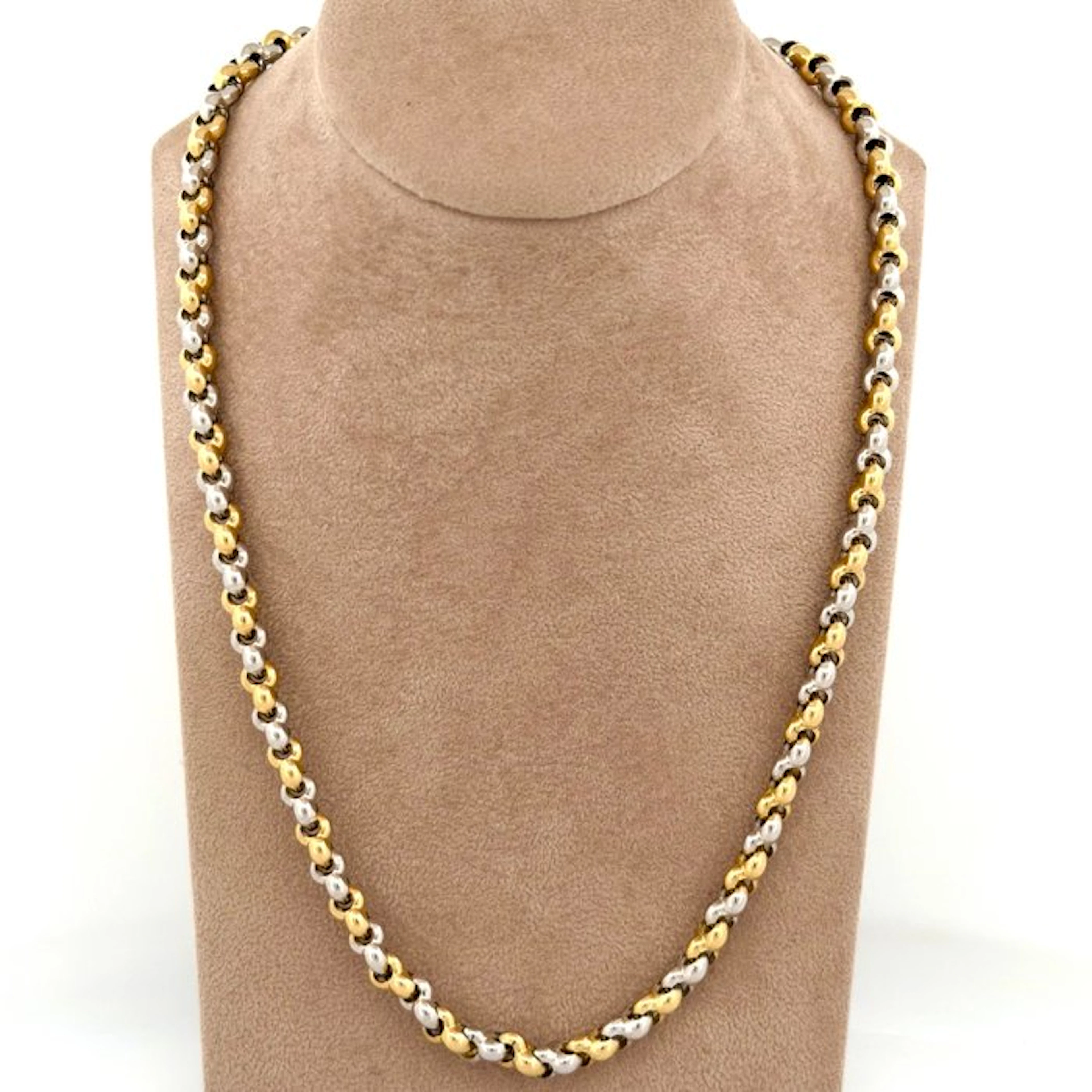 Necklace - 18 kt. Yellow gold, White gold