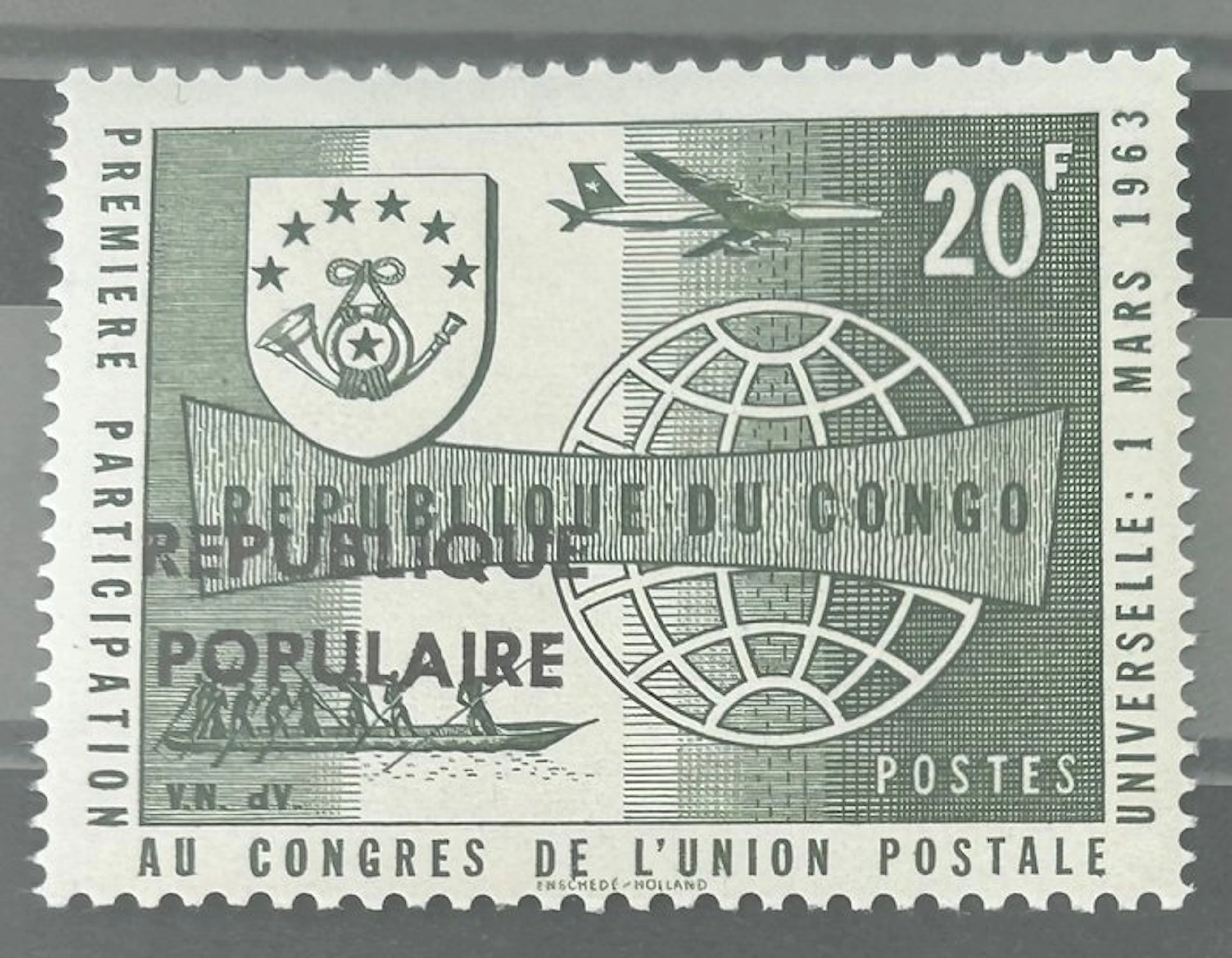 Belgian Congo 1964 - NO RESERVE PRICE: Local issue from Stanleyville: U.P.U