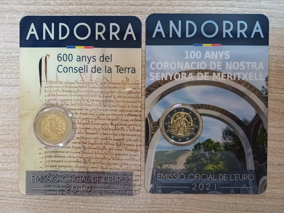 Andorra. 2 Euro 2019/2021 "Consell de la Terra" +...