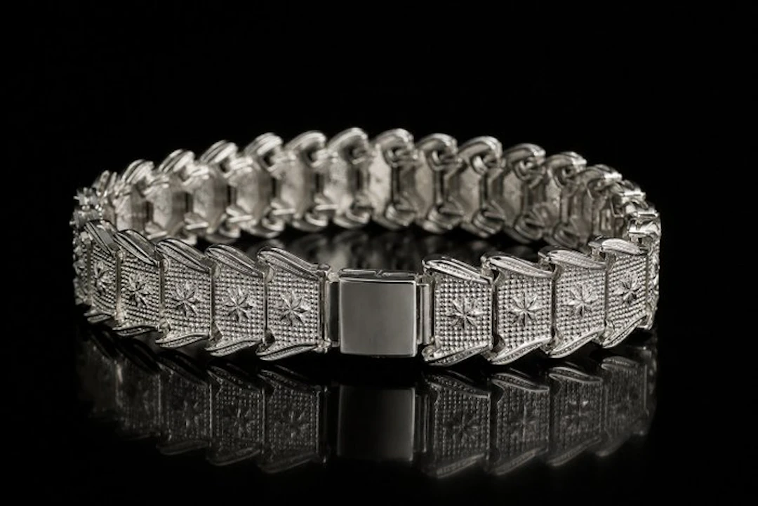 No reserve price - Bracelet Sterling silver bracelet with...