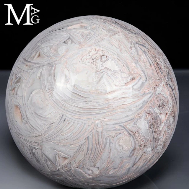 Extremely Rare - Large Mexican Lace Agate Sphere...