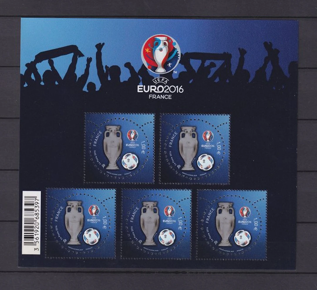 France 2016 - rare bloc UEFA 1€ - Yvert bloc n°137