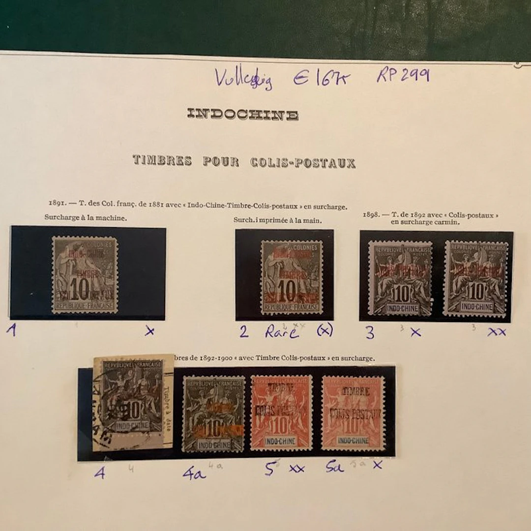 Indochina 1891/1898 - Complete collection of railway...