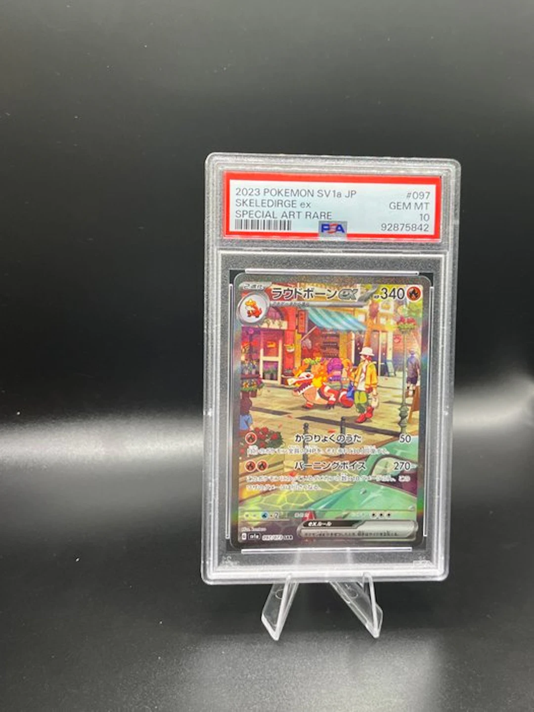 Pokémon - 1 Graded card - Skeledirge ex 097 Alternate art - PSA 10