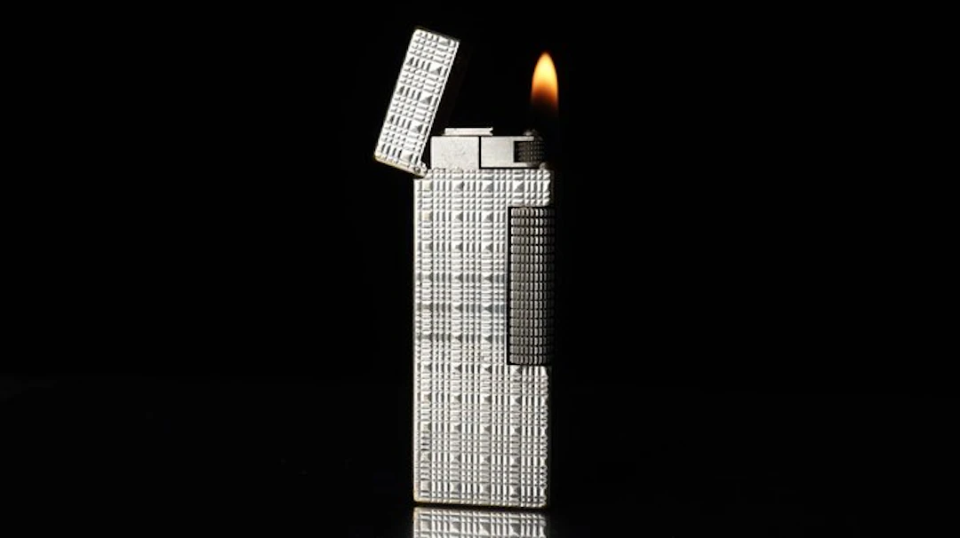 Dunhill - Tartan Pattern Rollagas Lighter - Lighter - Silver plated