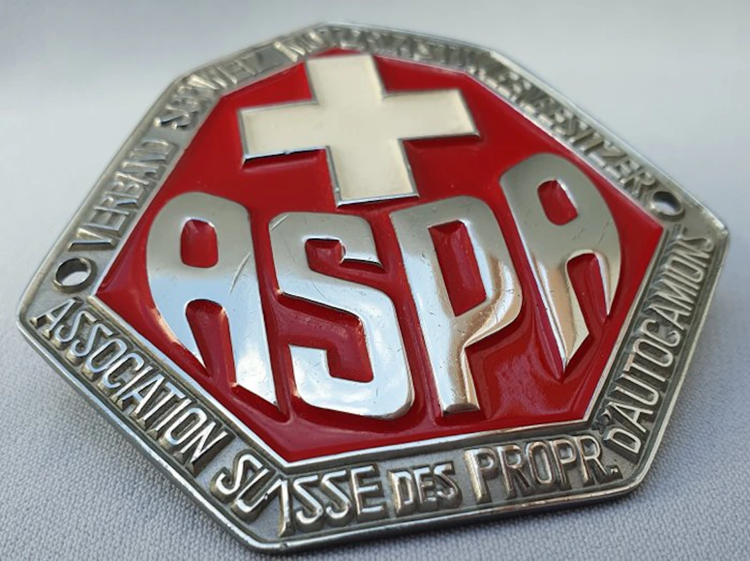 Badge - Grille Badge - ASPA - - Switzerland - 20th - mid (WW II)