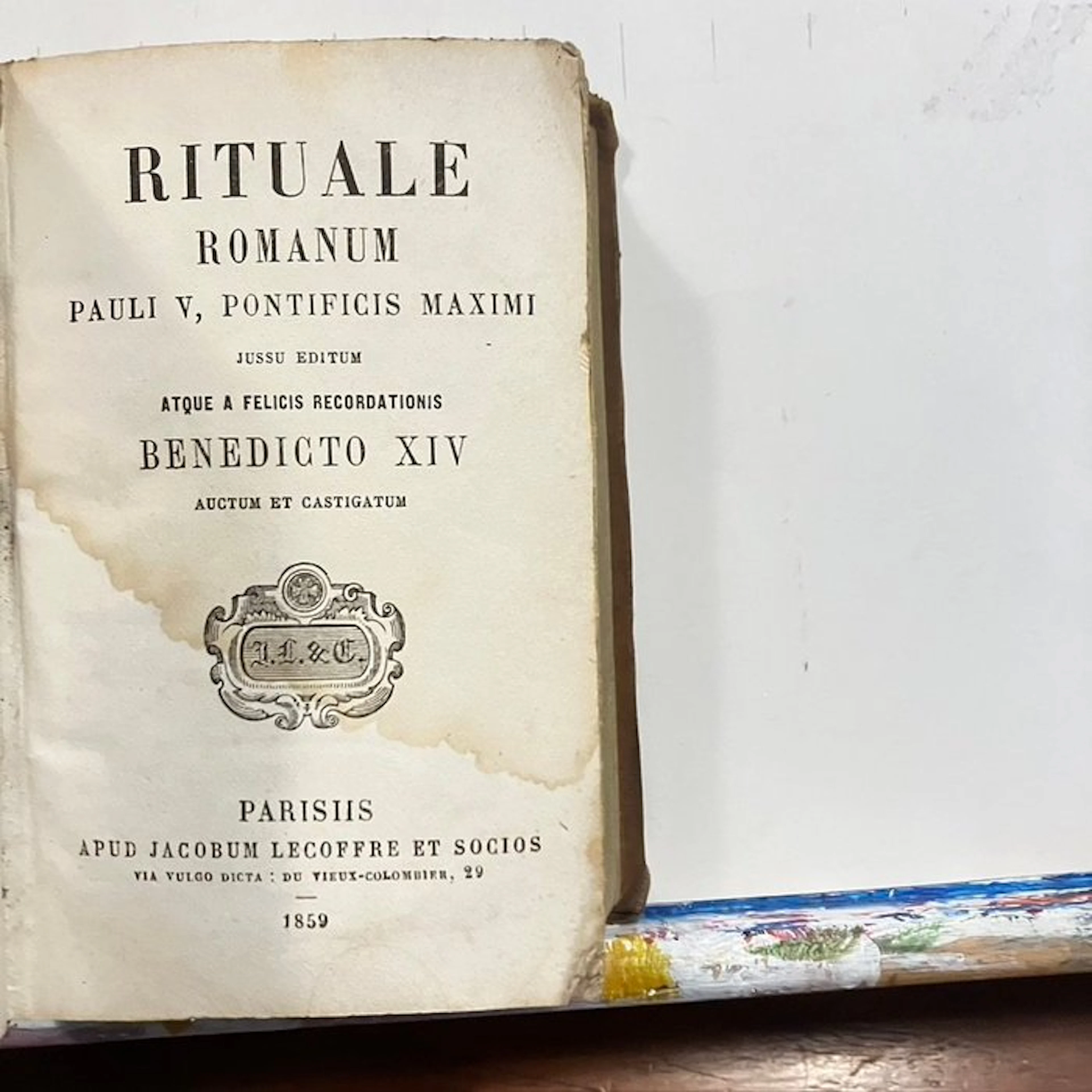 Pauli V. Pontificis Maximi - Rituale Romanum - 1859
