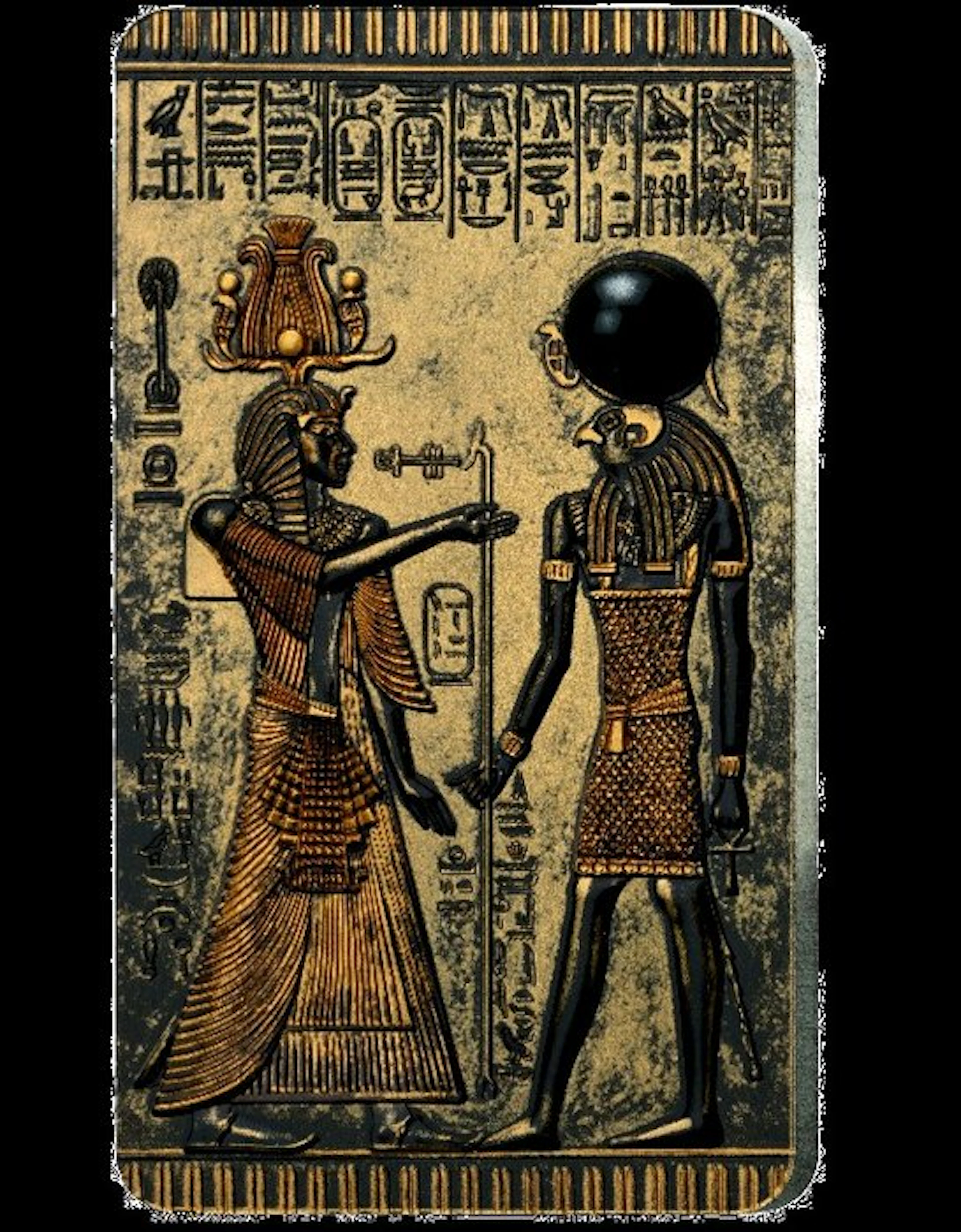 Mali. 1000 Francs 2022 Icons of Heritage – Egypt 2 Oz, (.999)