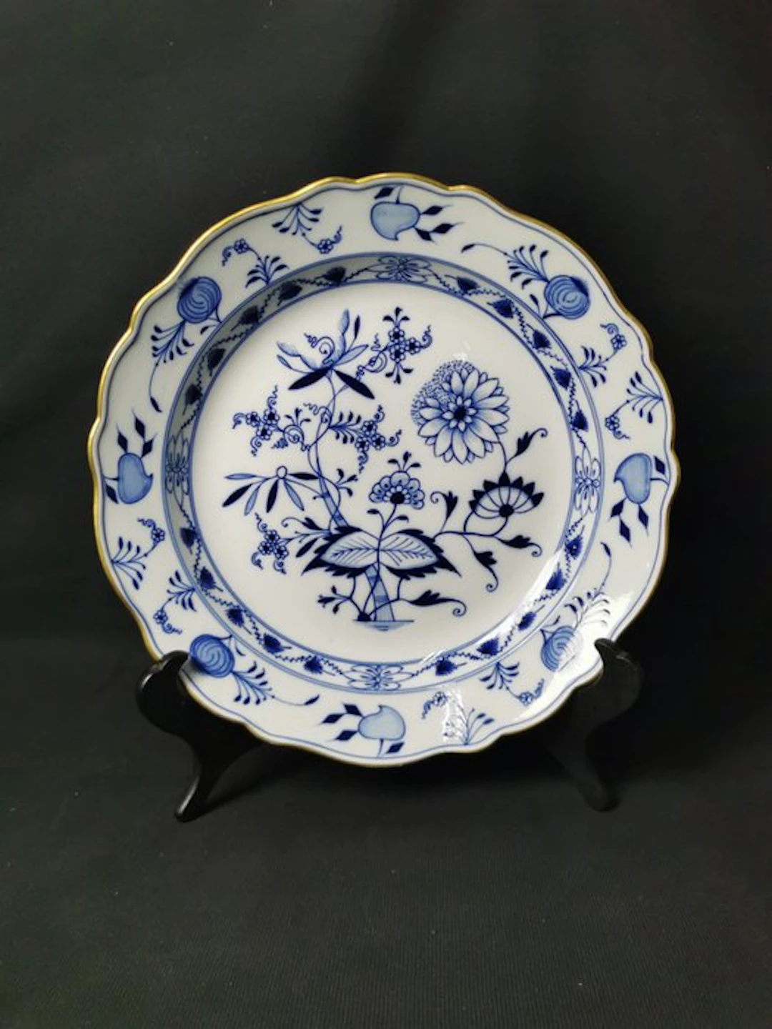 Antica Meissen - Cipolla blu oro - Piatto da portata...