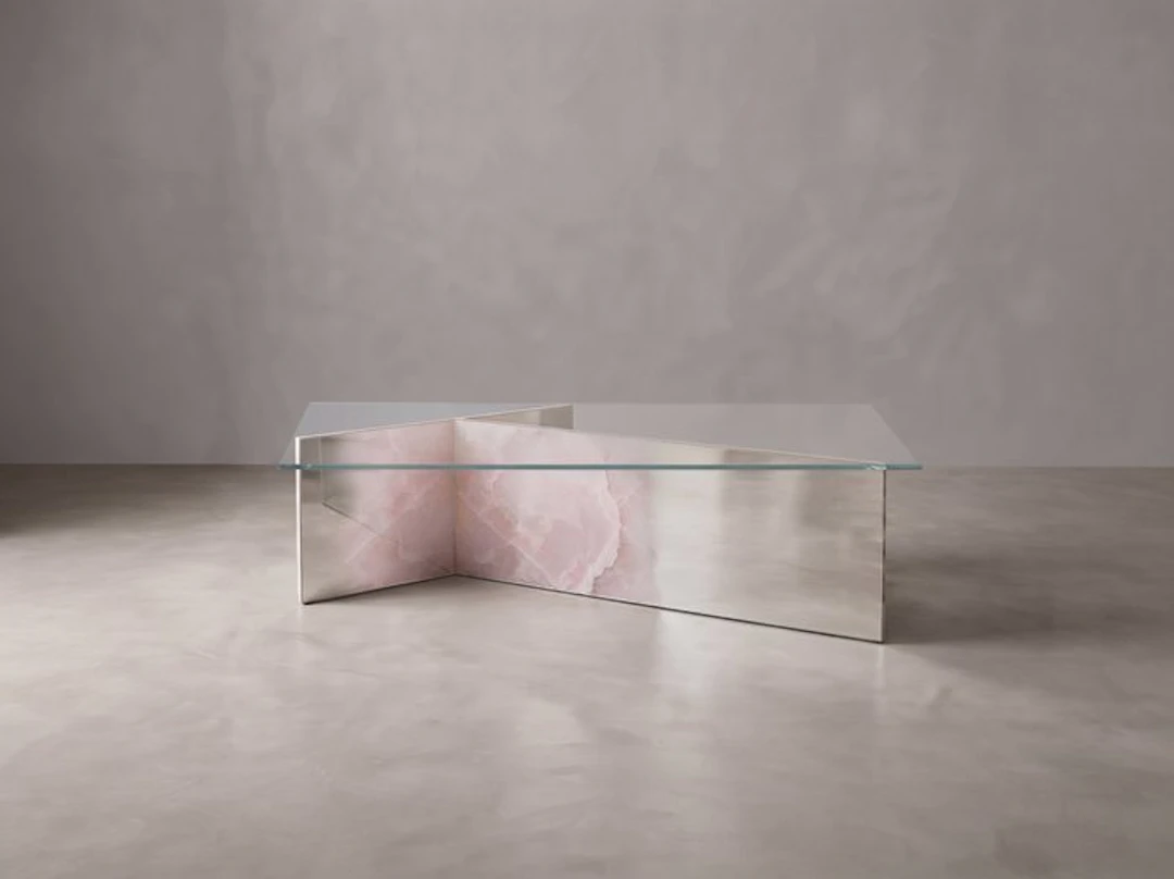 Formaminima - Coffee table - Onyx, crystal glass - 1925 Coffee Table