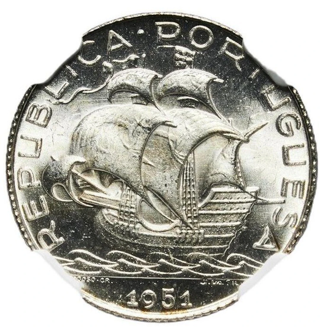 Portugal. 2 ½ Escudos 1951 - NGC MS64