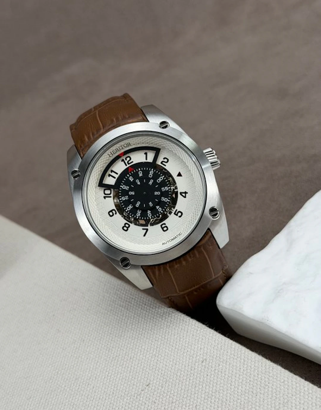 Heritor - Daniels Automatic Date - Silver - No reserve...