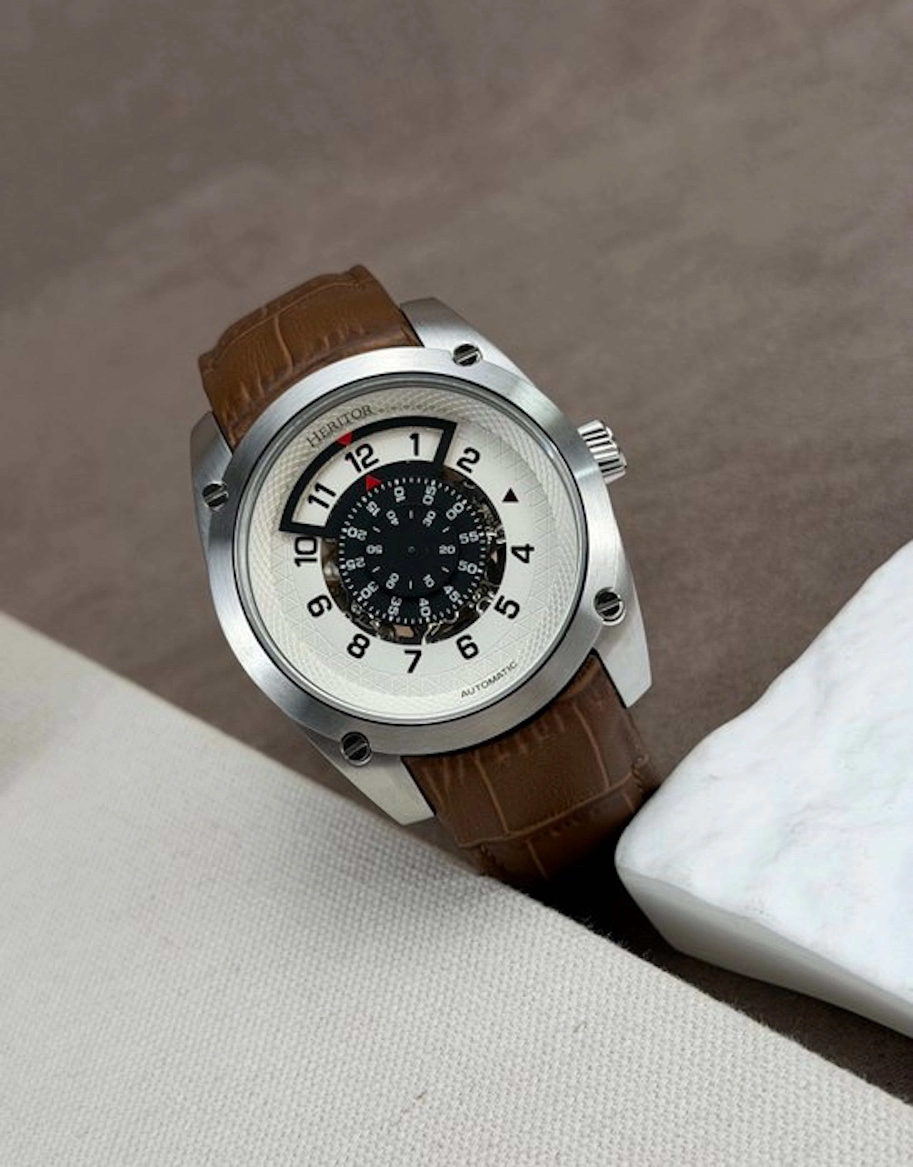 Heritor - Daniels Automatic Date - Silver - No reserve...