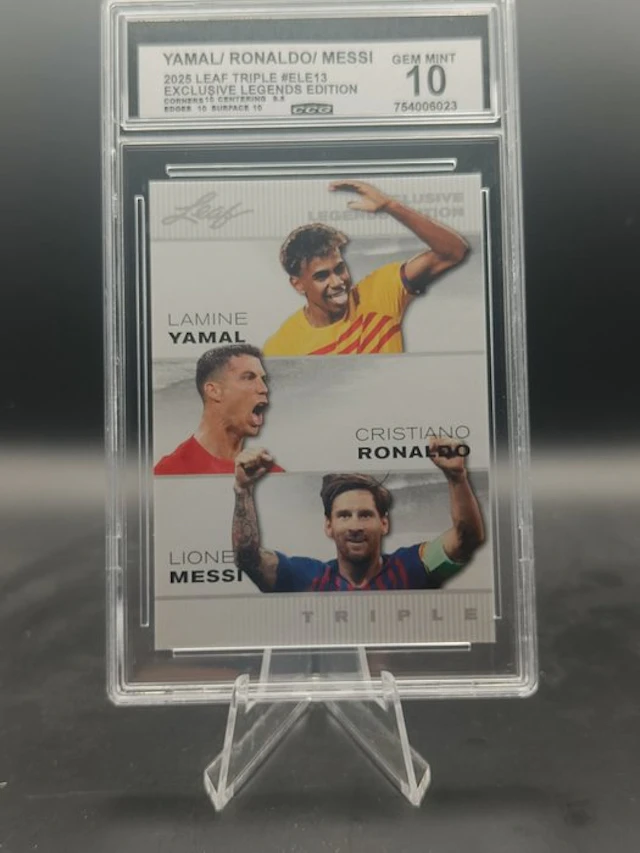 Leaf 2025 Lamine Yamal/Ronaldo/Messi #ELE13 - CCC 10 Graded card