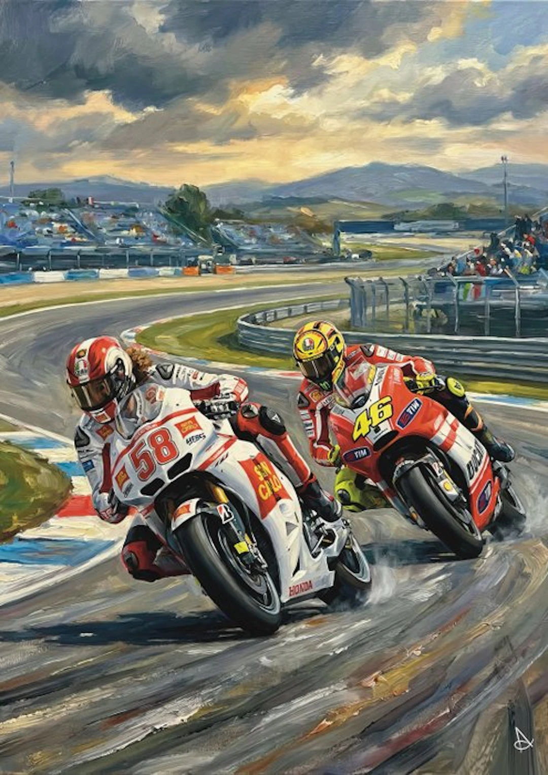 ANDSAL - Marco Simoncelli & Valentino Rossi MotoGP Special Limited Edition