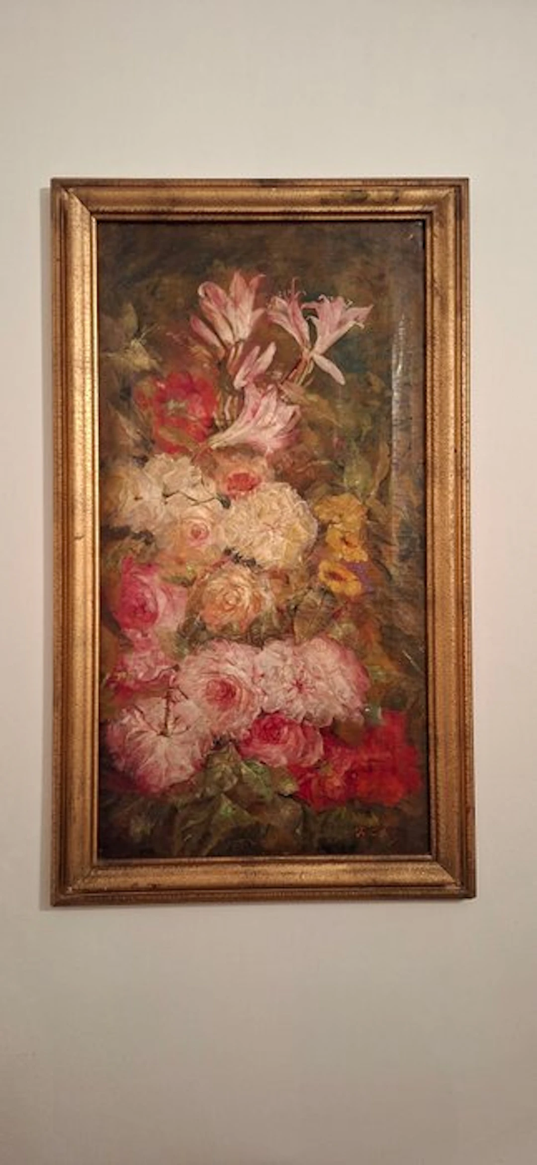 Italian school (XIX) - Natura Morta con Fiori e Rose