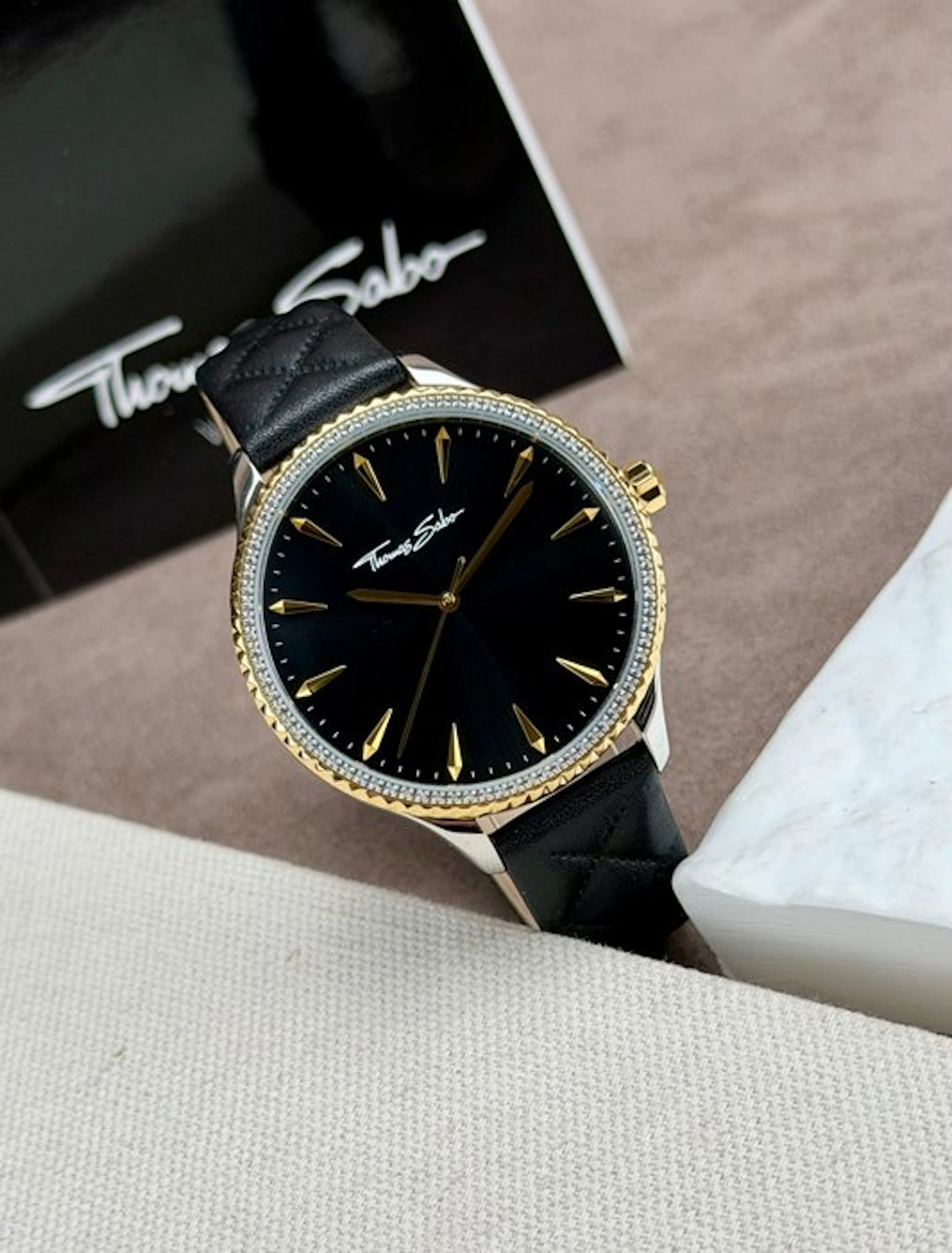 Thomas Sabo - Black Dial Two/Tone bezel - No reserve...