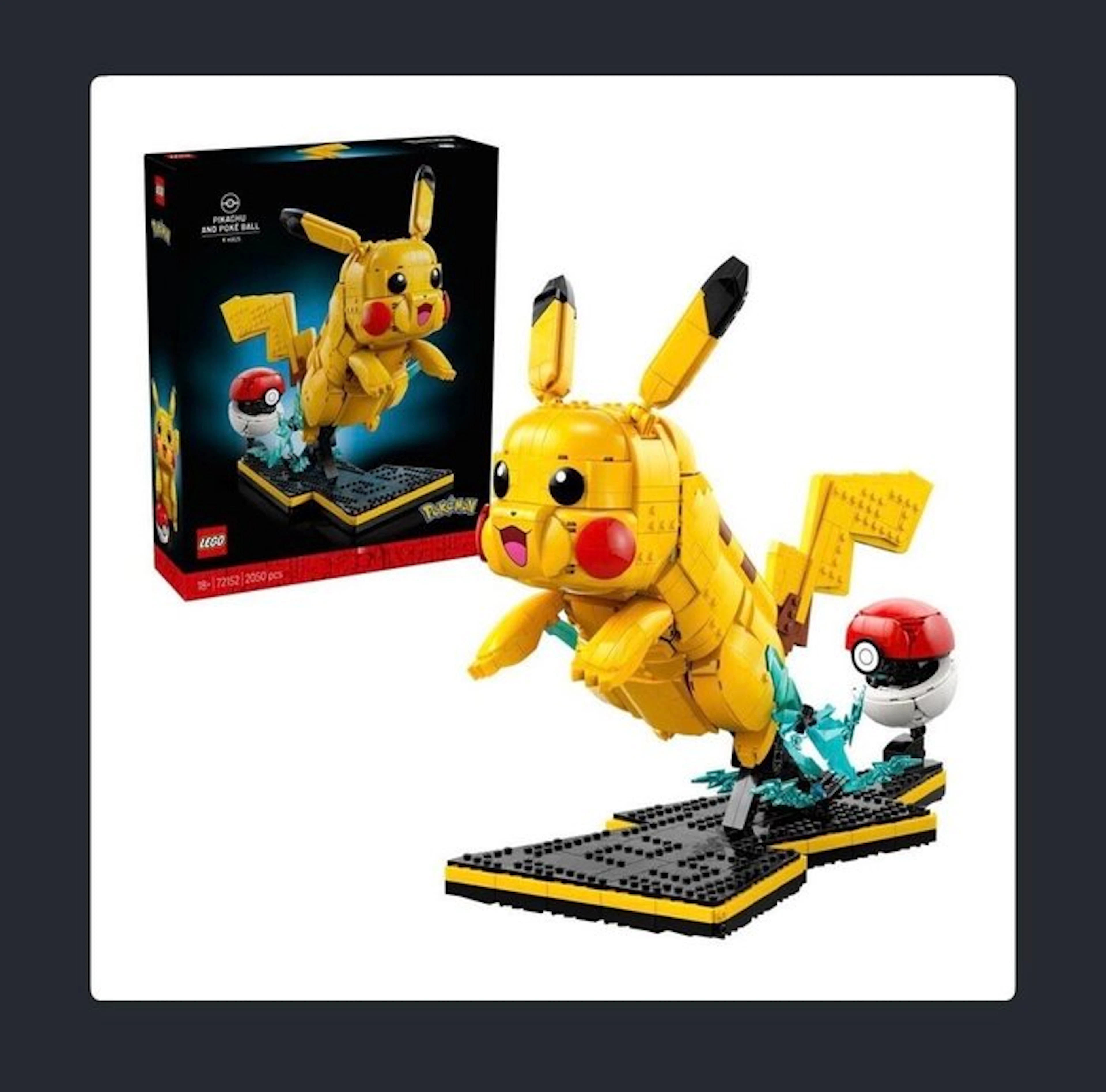 LEGO Set - 72152 - Pokémon - LEGO Pokémon Pikachu und Pokéball Set (72152)