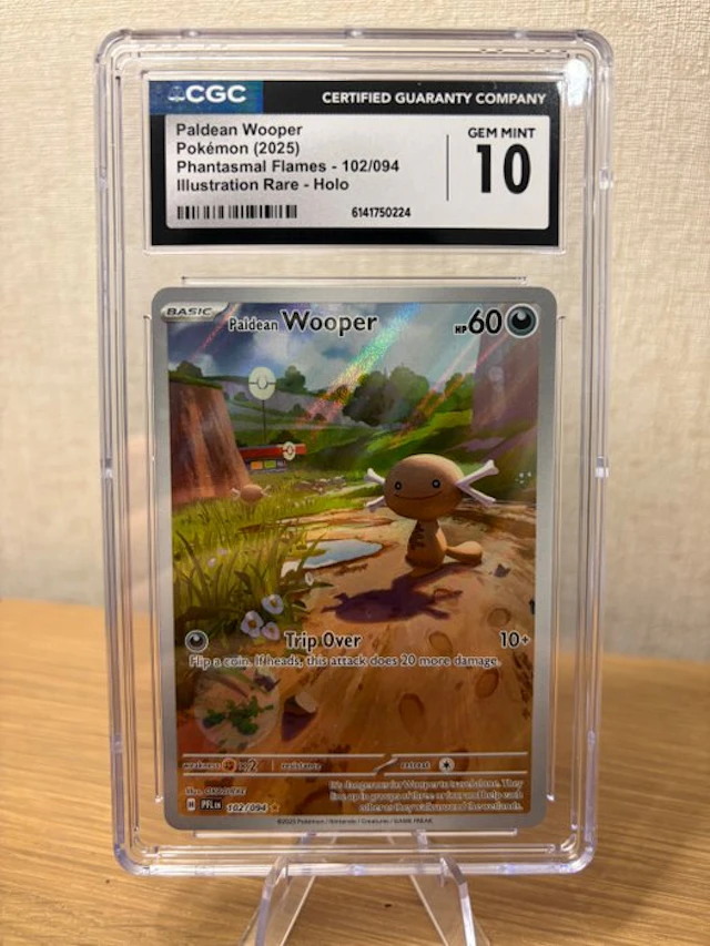 Pokémon - 1 Graded card - Paldean Wooper 102/094 Alternate art