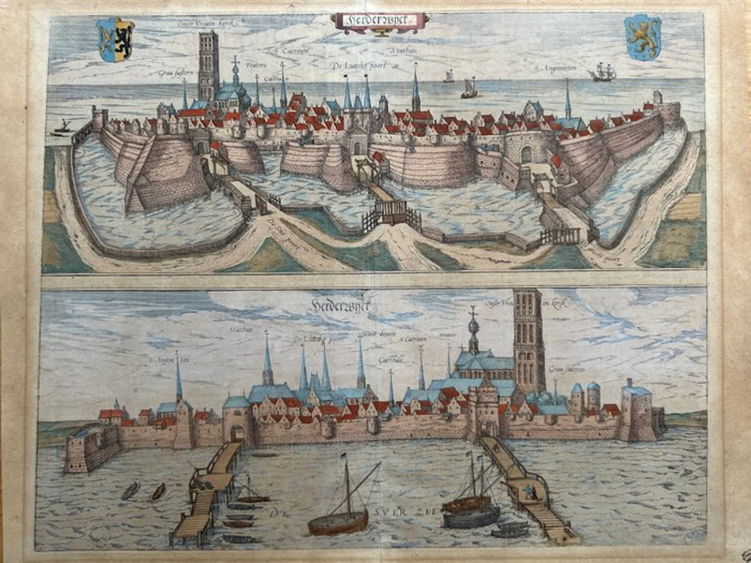 Netherlands - Harderwijk; Braun & Hogenberg - Herderwyck. - 1598
