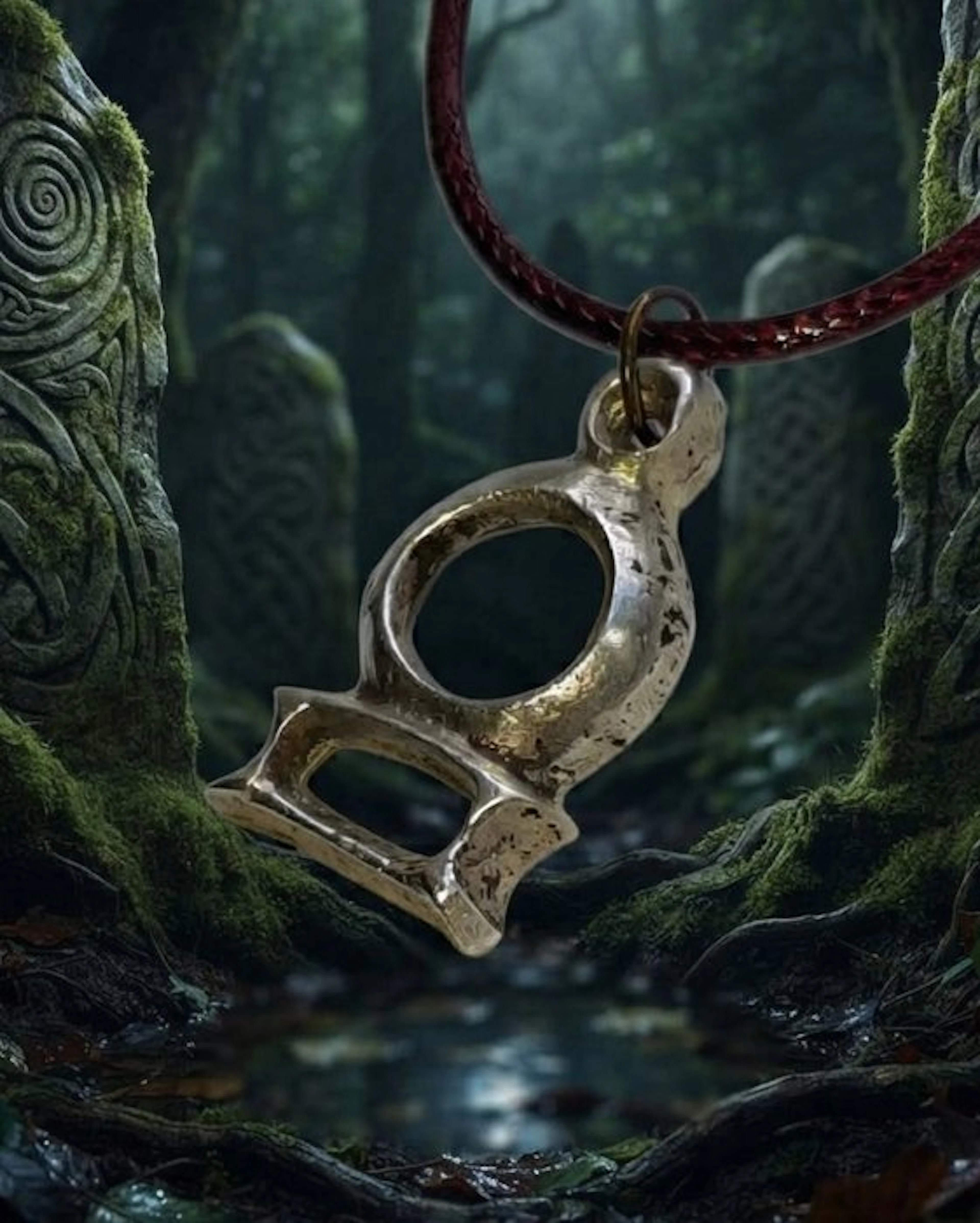 Celtic Silver A very rare and beautiful amulet pendant