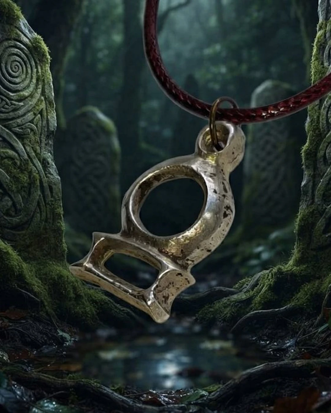 Celtic Silver A very rare and beautiful amulet pendant