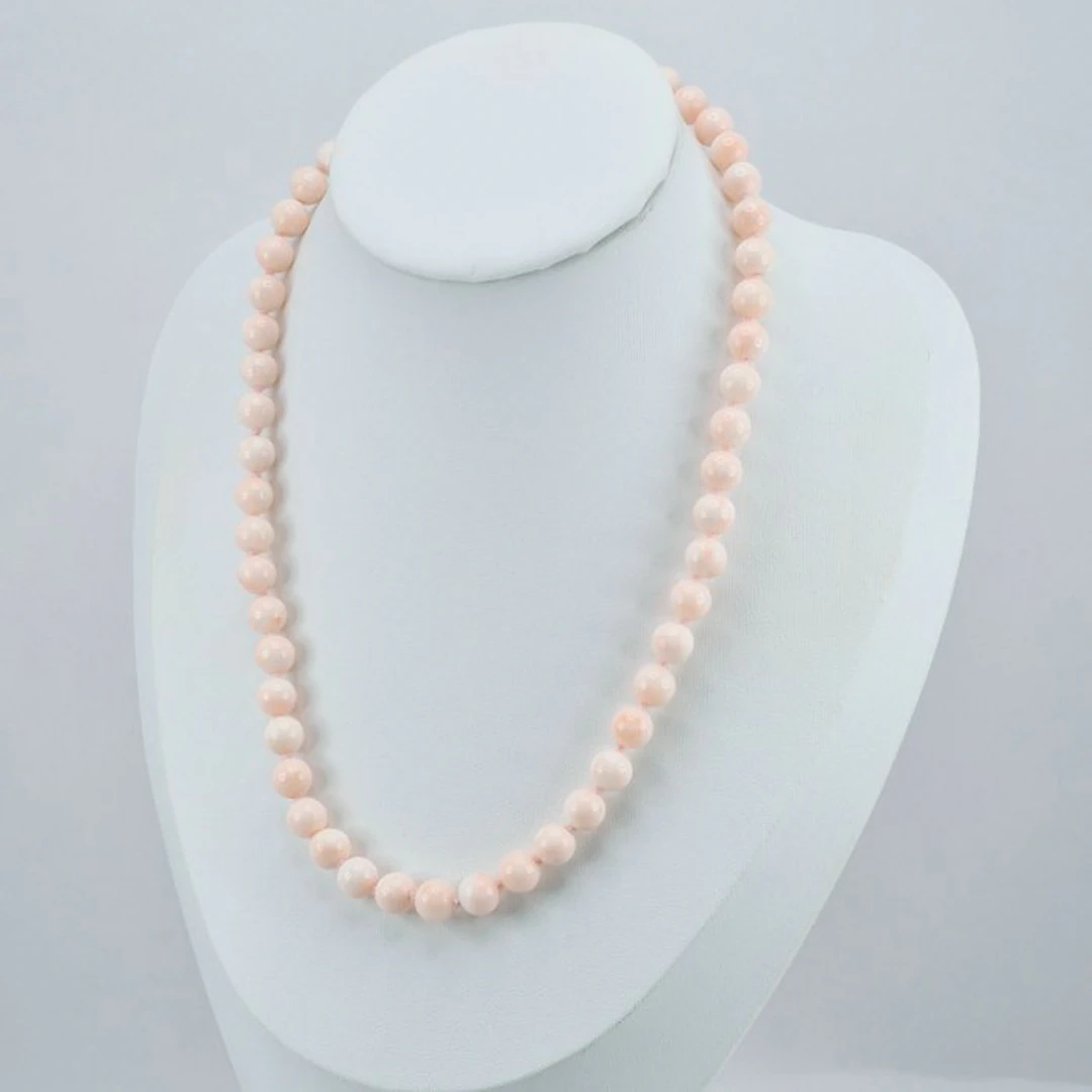 Coral - Silver, Gold-plated - Necklace - PINK CORAL