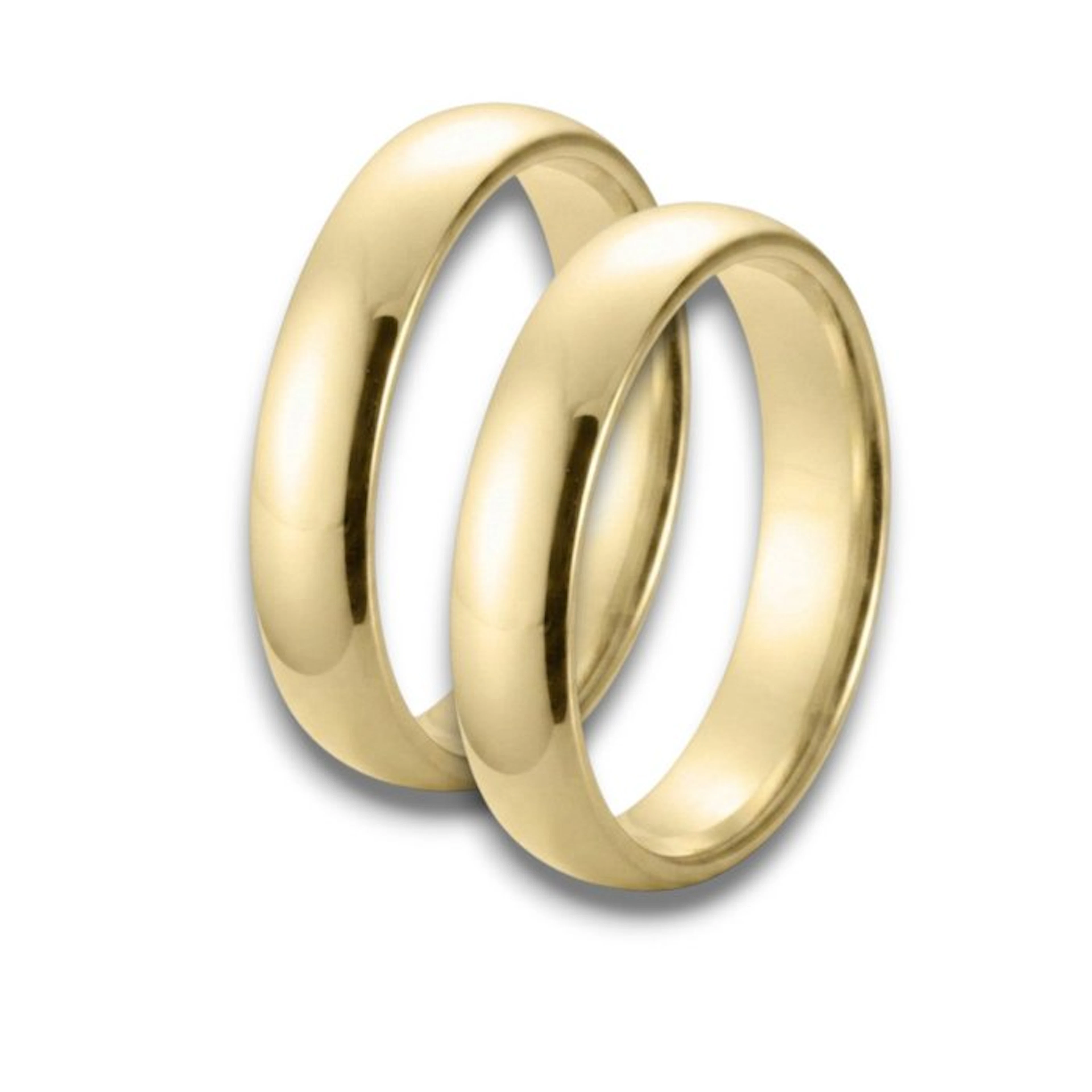 Wedding ring - 18 kt. Yellow gold - Comfortable wedding bands 5mm 15.8 g