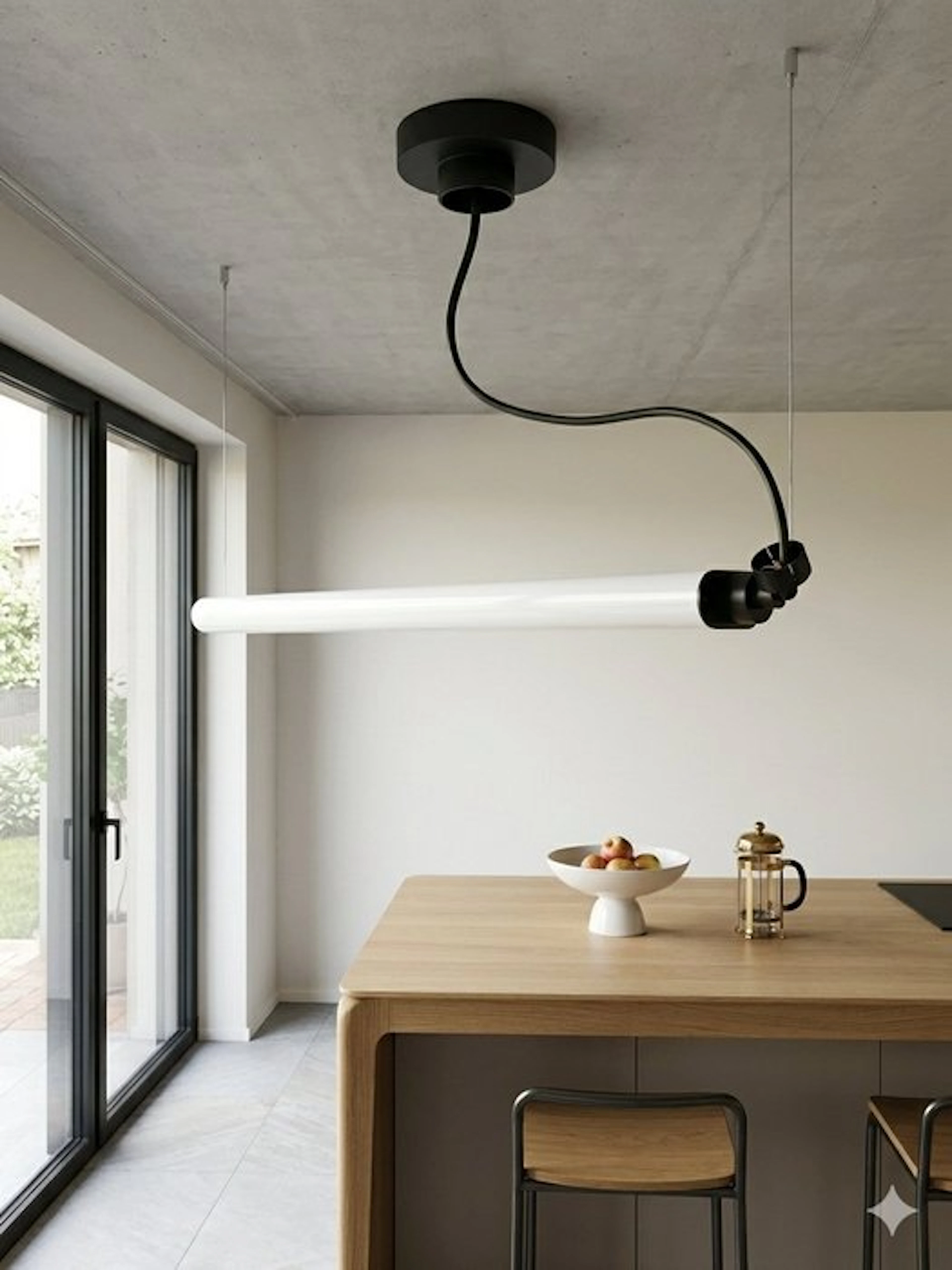 Artemide - Ernesto Gismondi - Hanging lamp - Aton Barra - Aluminium