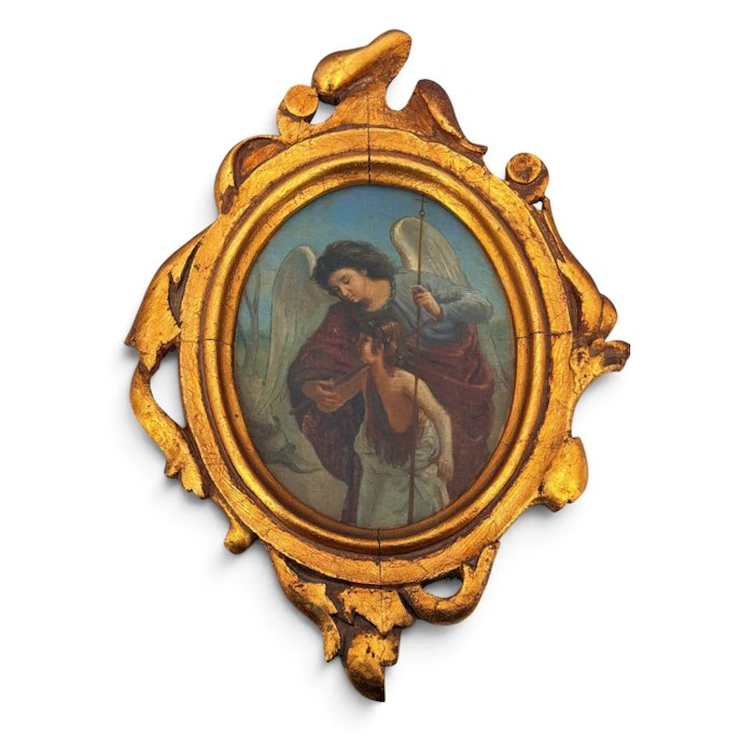 Escuela Virreinal (XVIII) - San Rafael Protector
