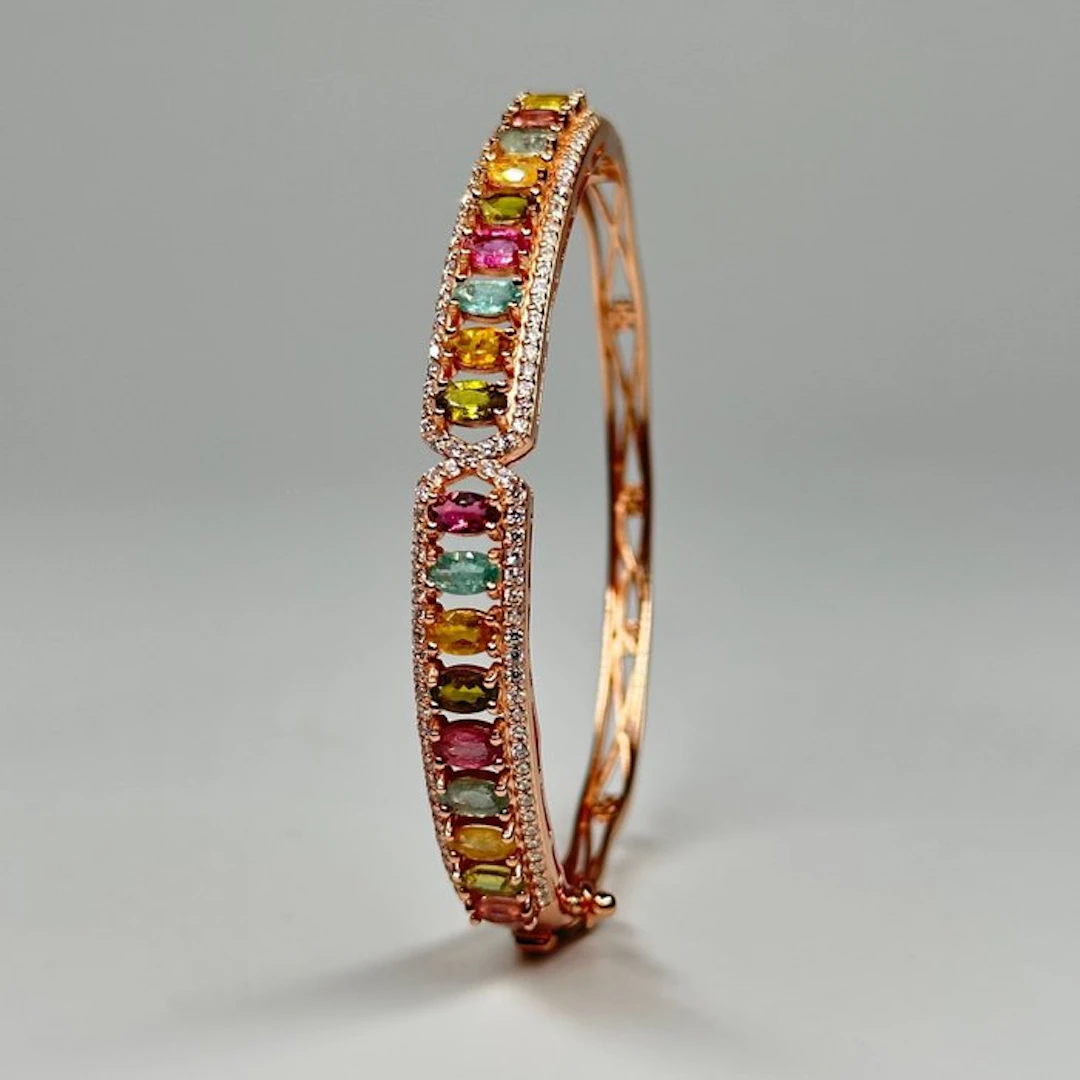 No reserve price - Bracelet 925 Sterling Silver Rose-Gold...