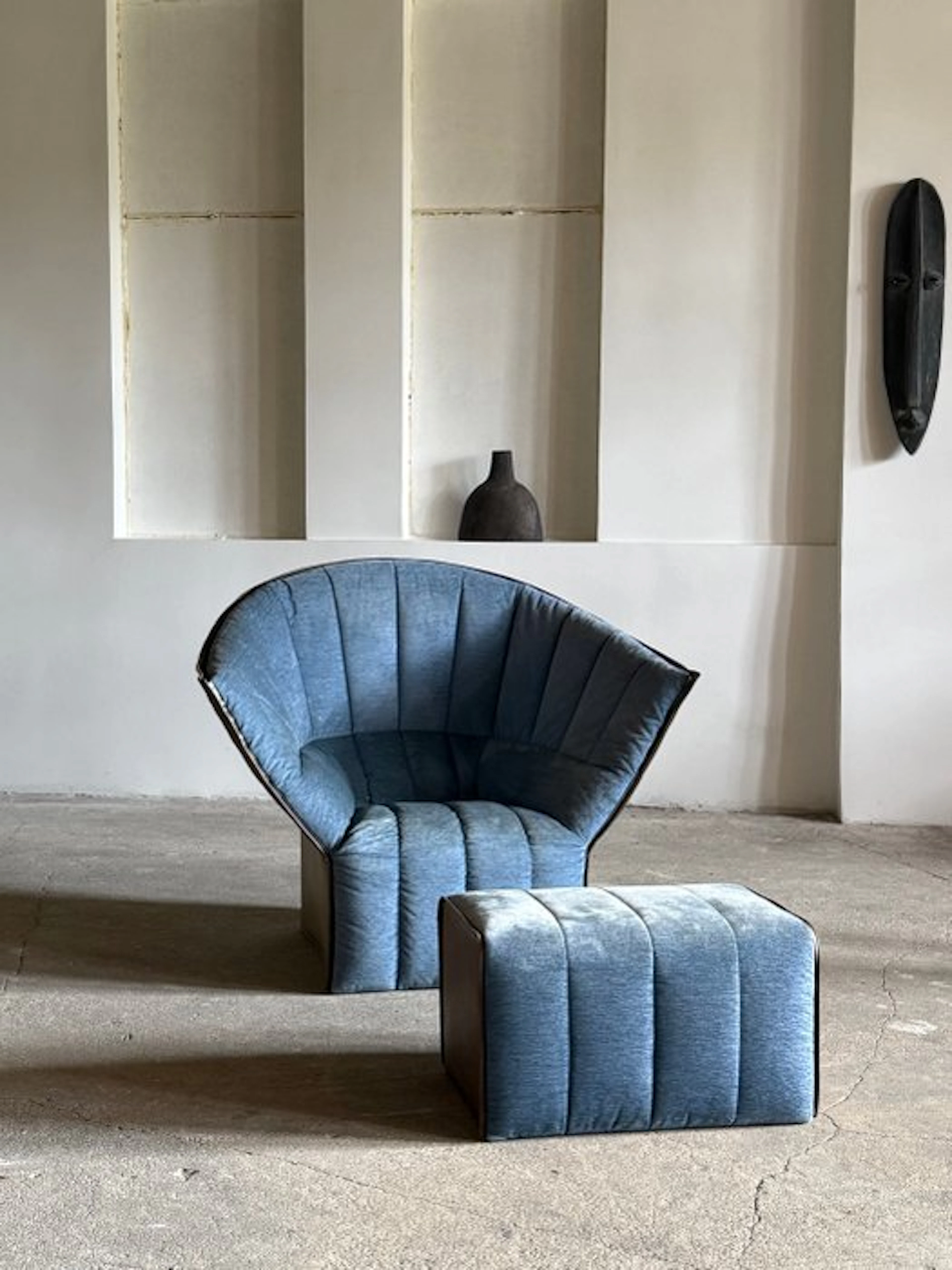 Ligne Roset - Inga Sempé - Armchair - Leather, Alcantara