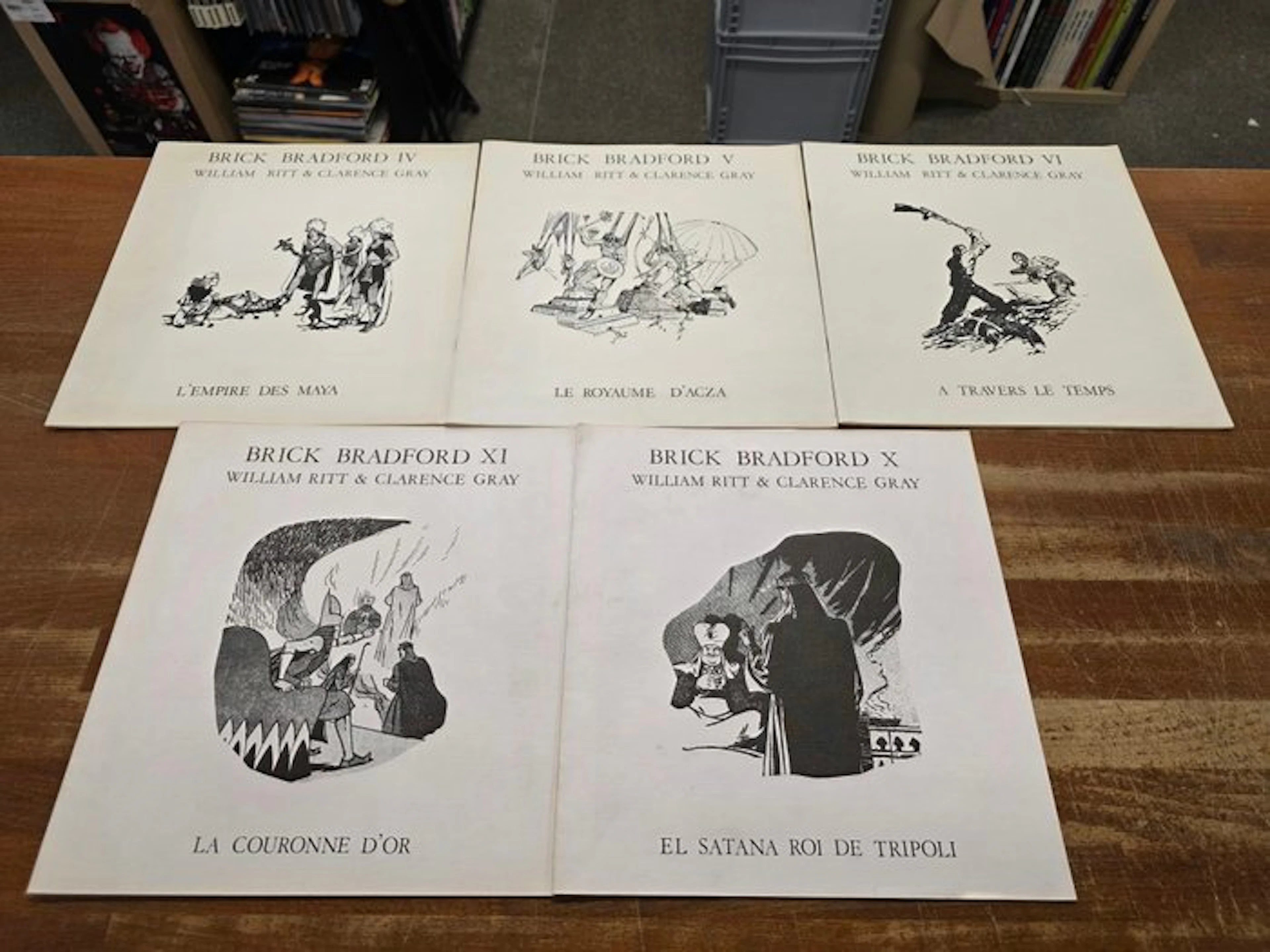 Brick Bradford - 5x B - 5 Album - First edition