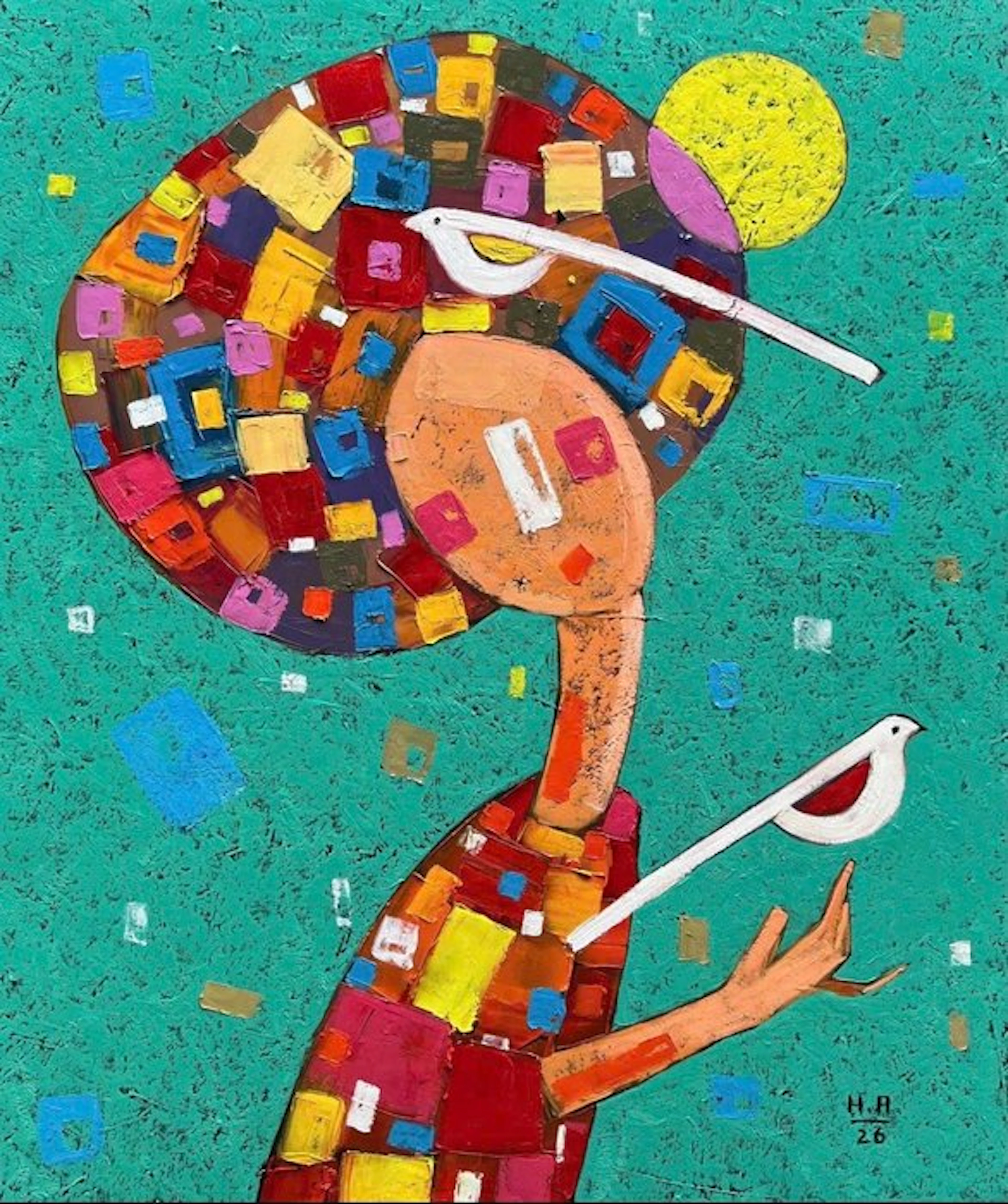 Hoang Anh - L’Envol des Pensées ↑120 →100 cm → No Reserve ✓
