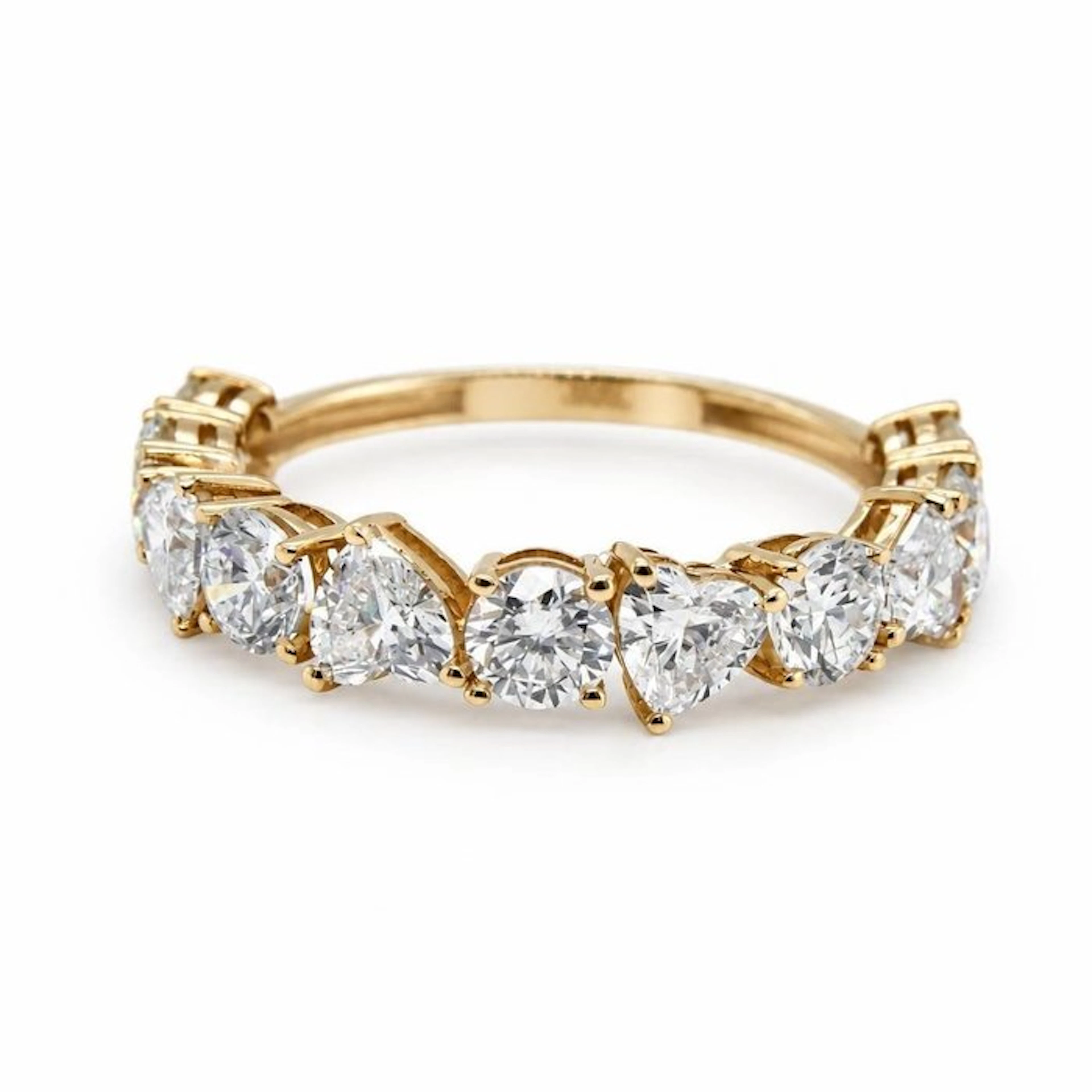 No reserve price - Ring - 14 kt. Yellow gold - 2.31ct. tw. Diamond (Lab-grown)