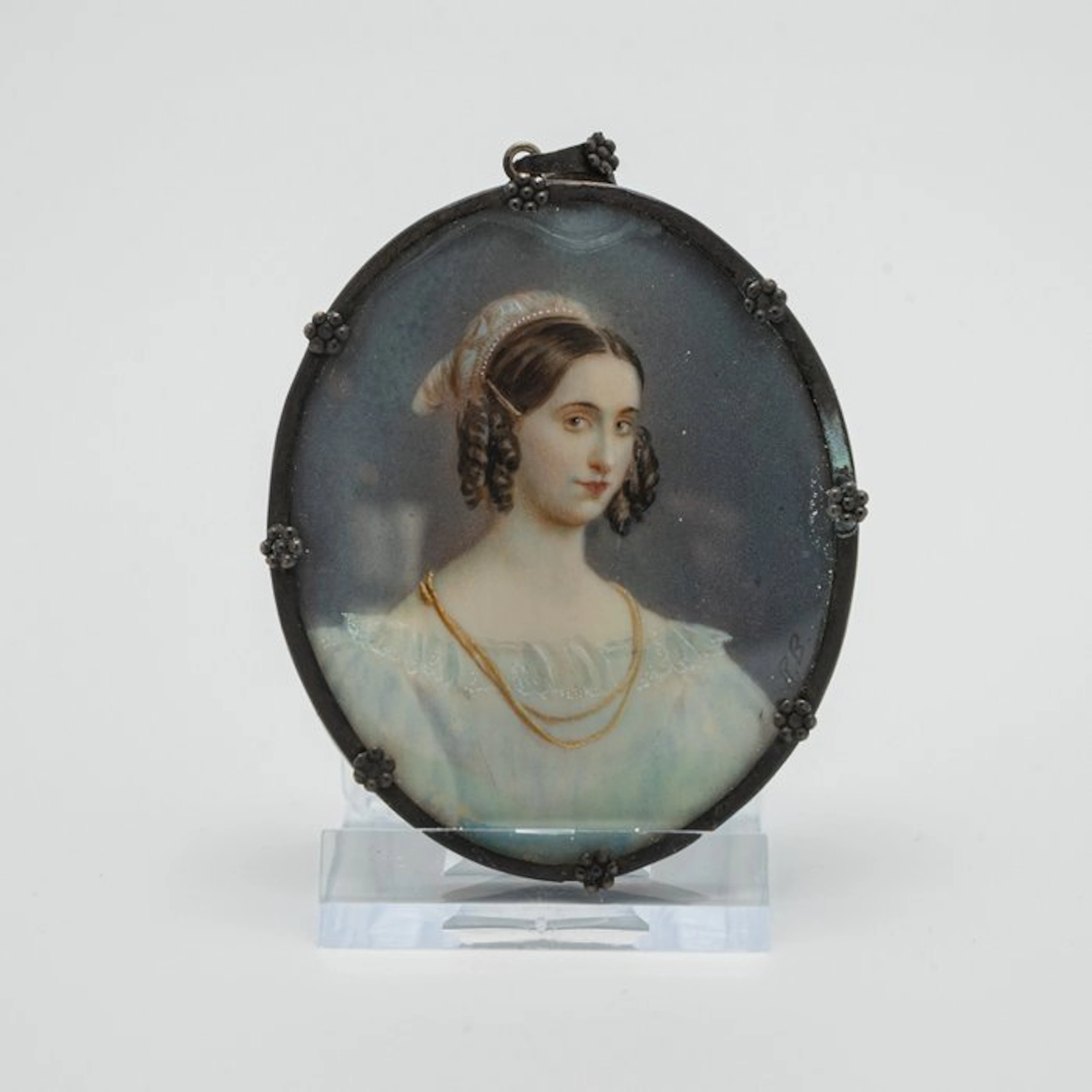 Unknown artist - Portret miniatuur, 19e-eeuw