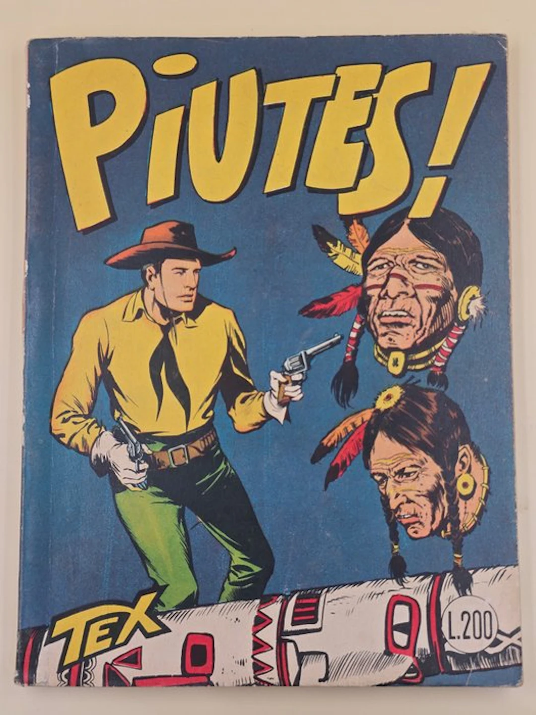 Tex n. 23 "Piutes!" - Spillato Aut. 5926 No Strillo 100 pagine - 1 Comic - 1950