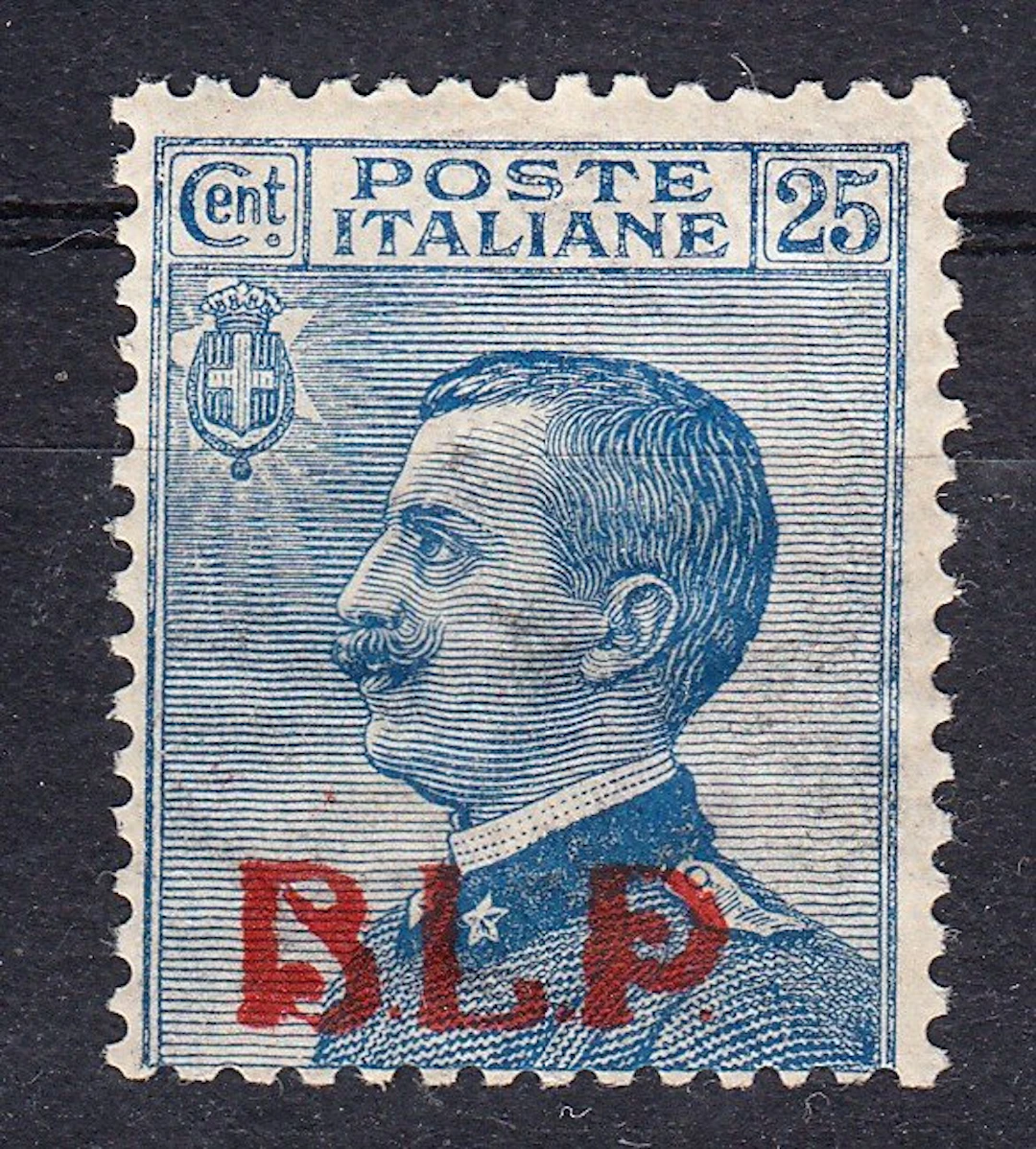Italy Kingdom 1923 - Blp - 25 C blue overprinted Blp of...