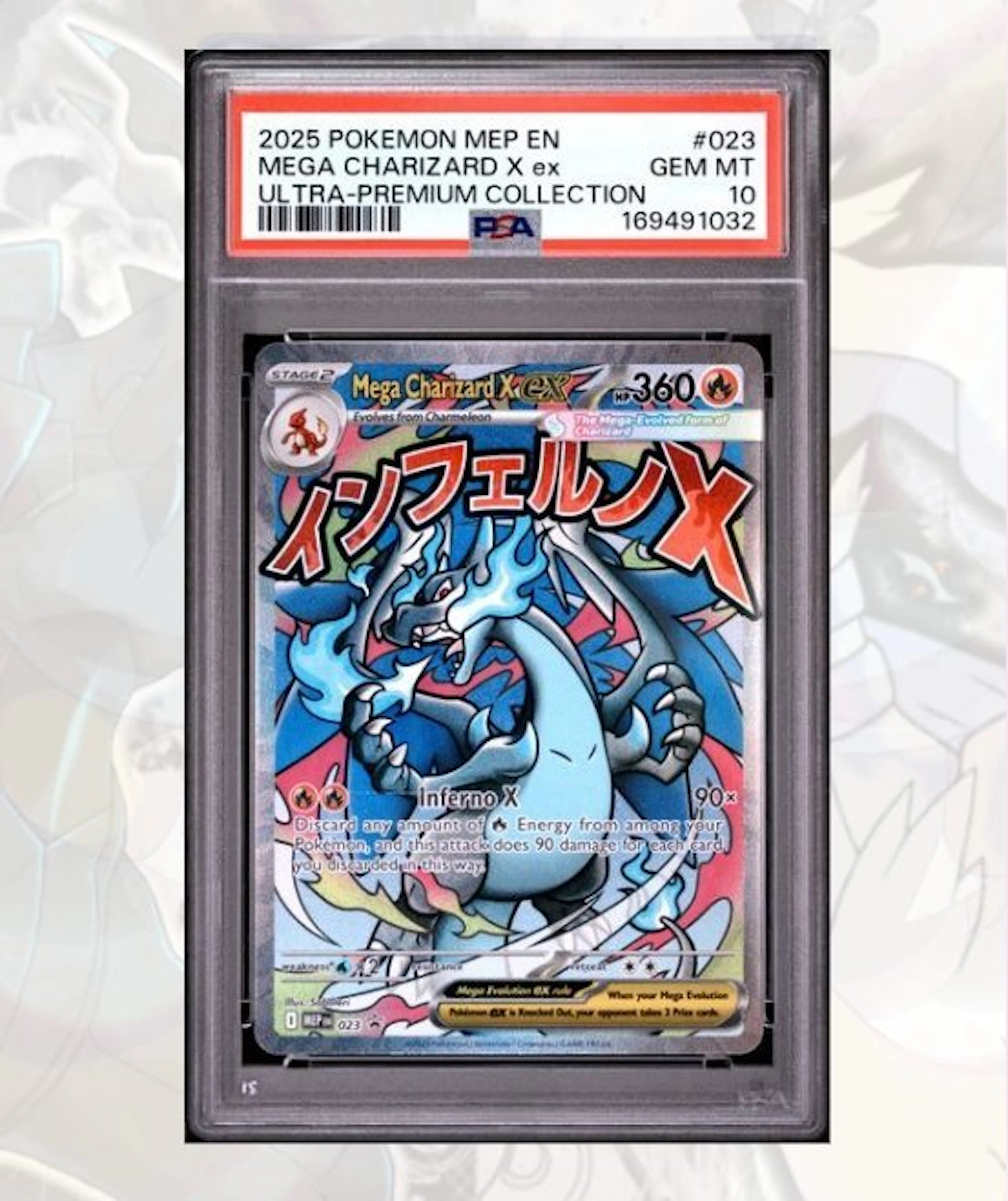 Pokémon - 1 Graded card - Mega Charizard X ex - MEP 023...