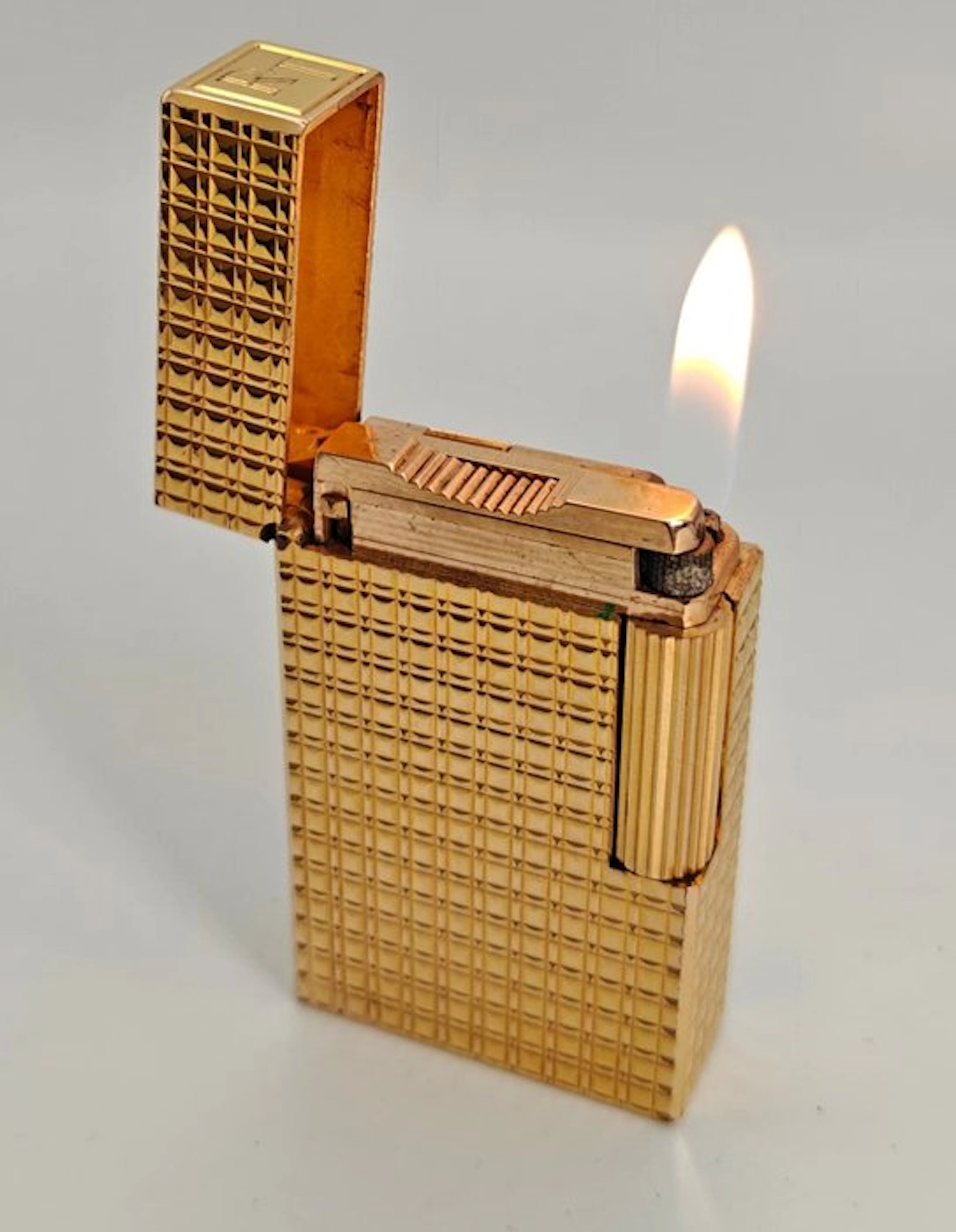 S.T. Dupont - Ligne 1 BR Large - Diamond Head - Lighter - Gold Plated