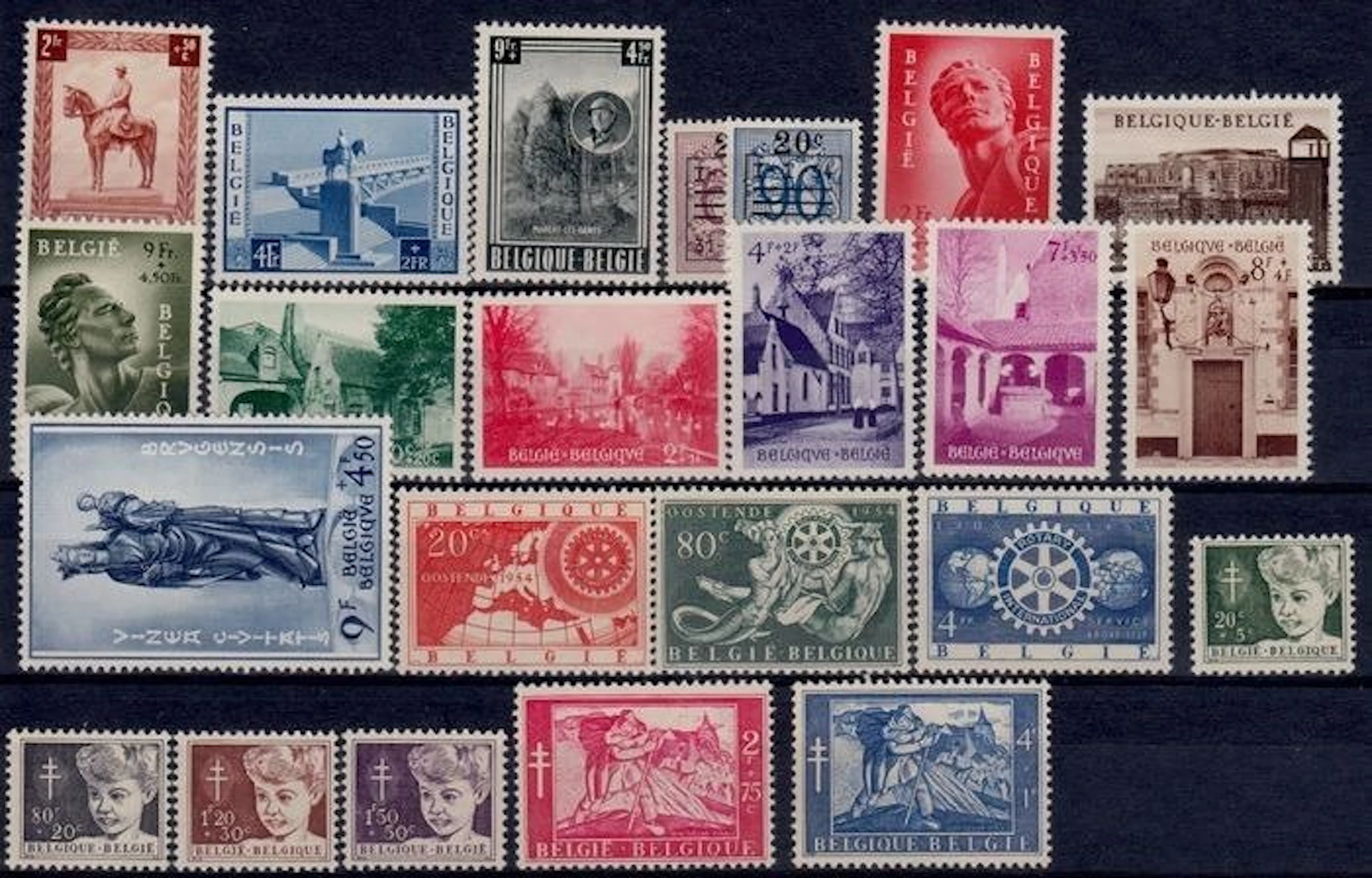 Belgium 1954 - 1954 complete - OBP 938/60