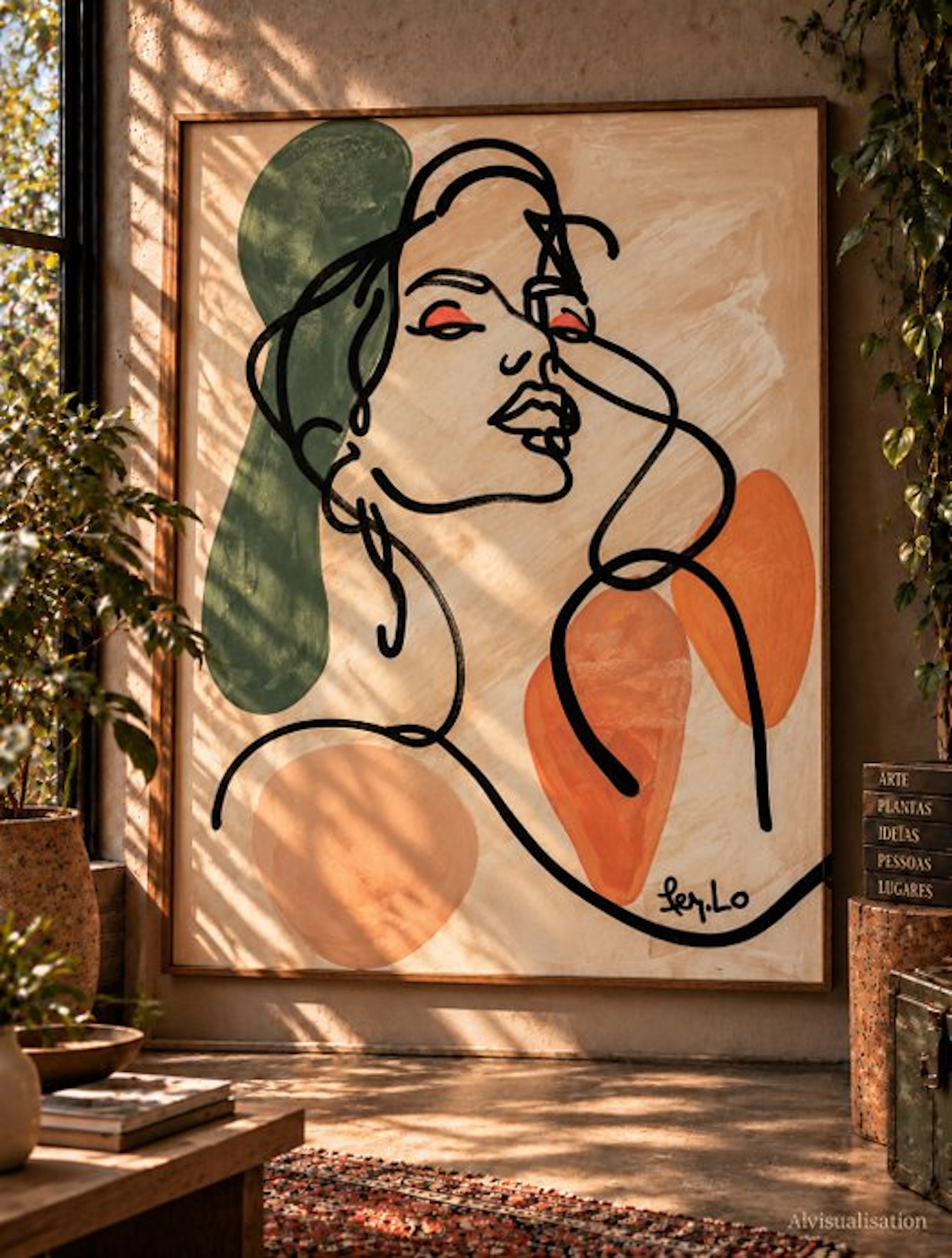 Claudia Fer.Lo - Reverie - Acrylic on canvas 105 x 80 cm "XL"