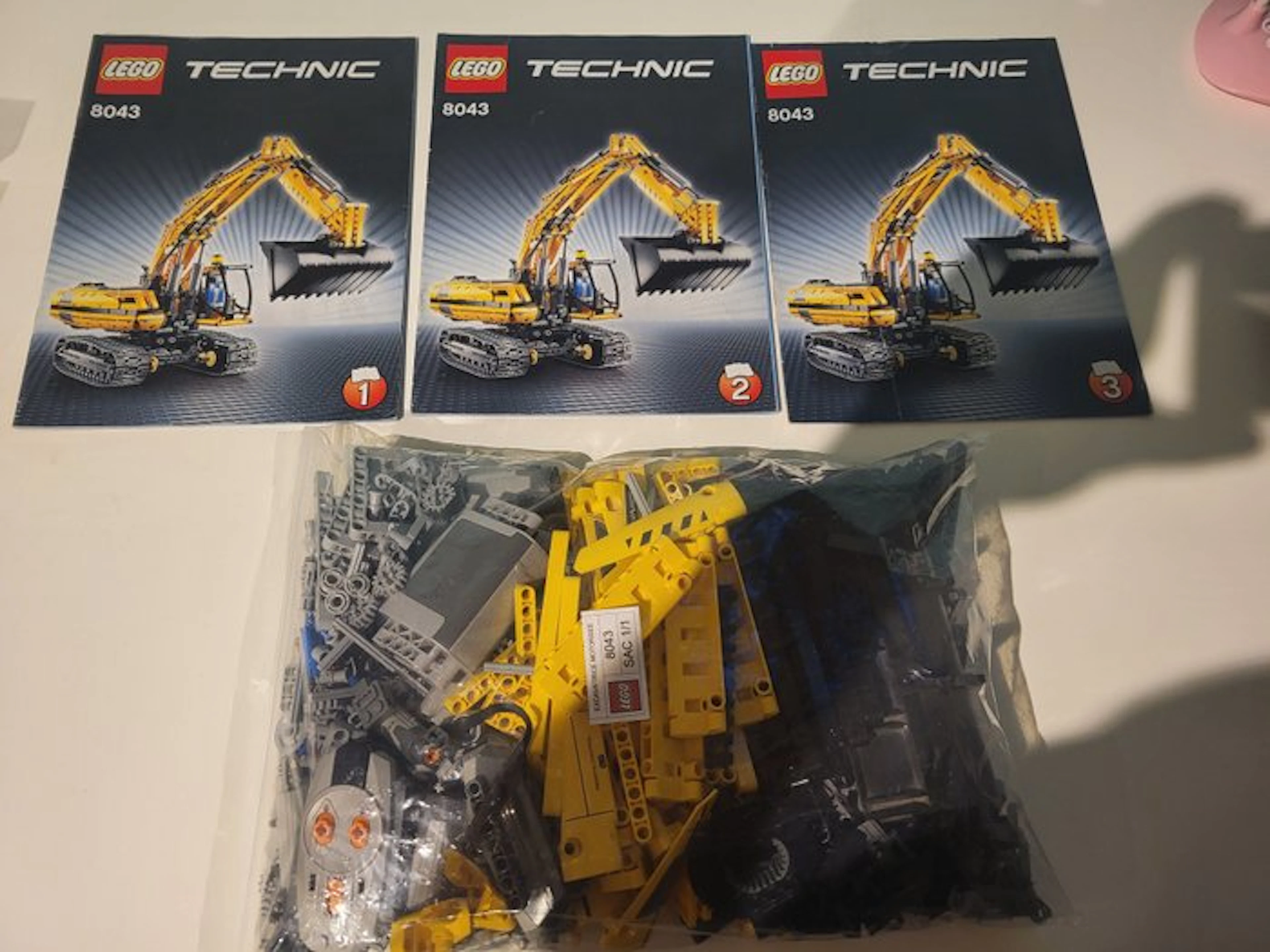 LEGO Set - Technic - LEGO Technic – 8043 Motorized Excavator + 8265