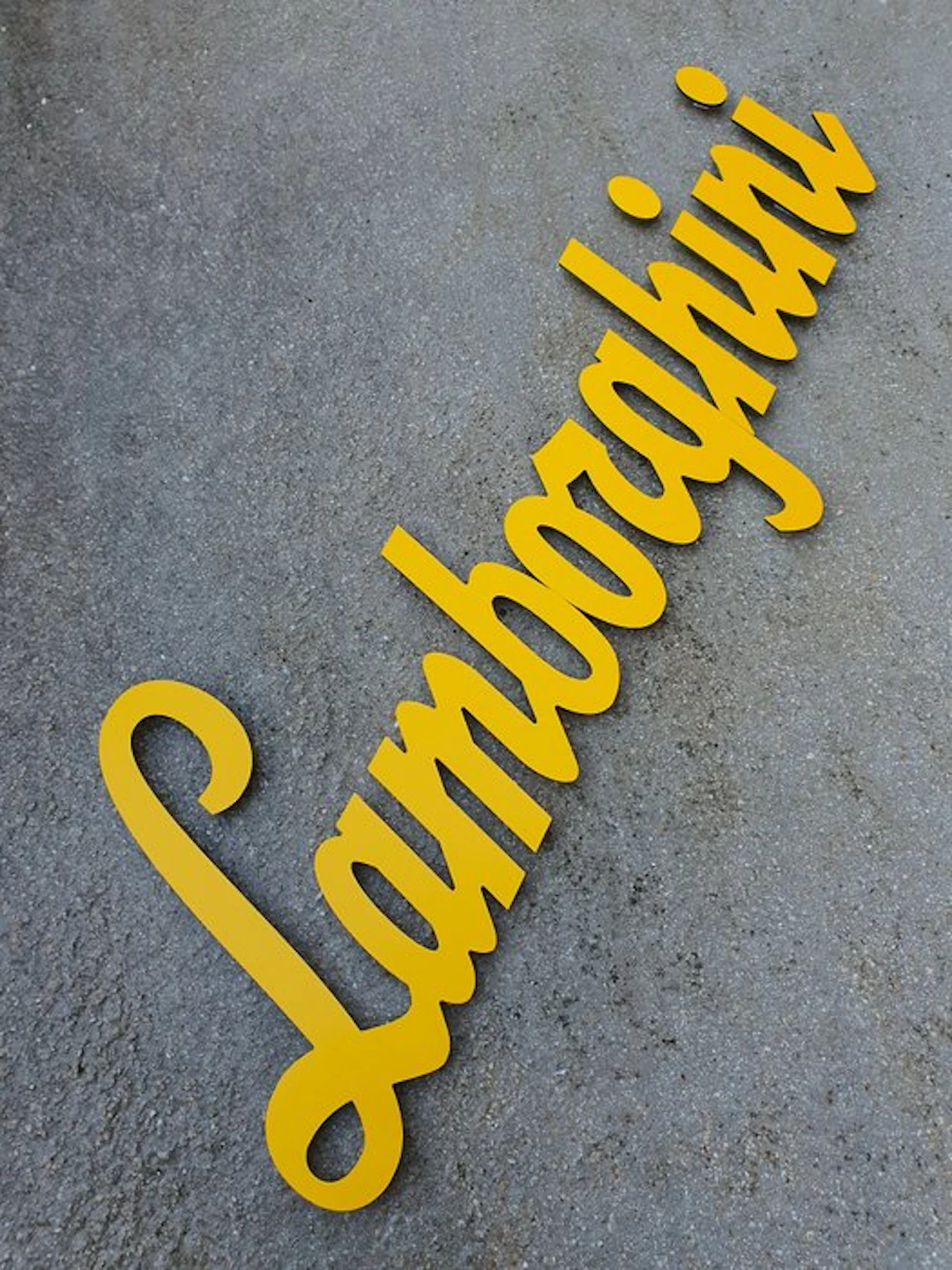 Professional Wall logo Aluminium* - Size XXL --> 140 cm - Lamborghini